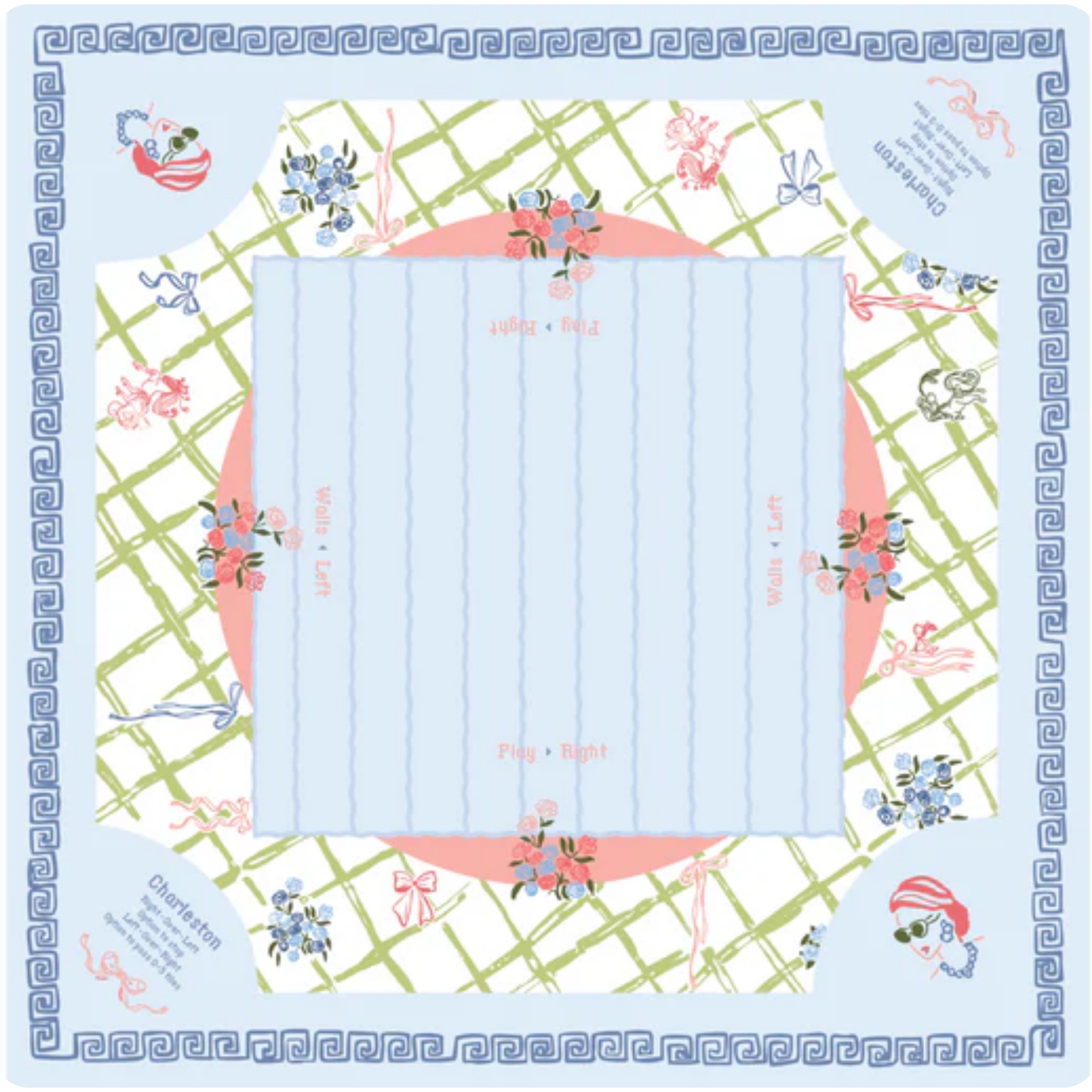 Lattice Mahjong Mat by Miss Mahjong