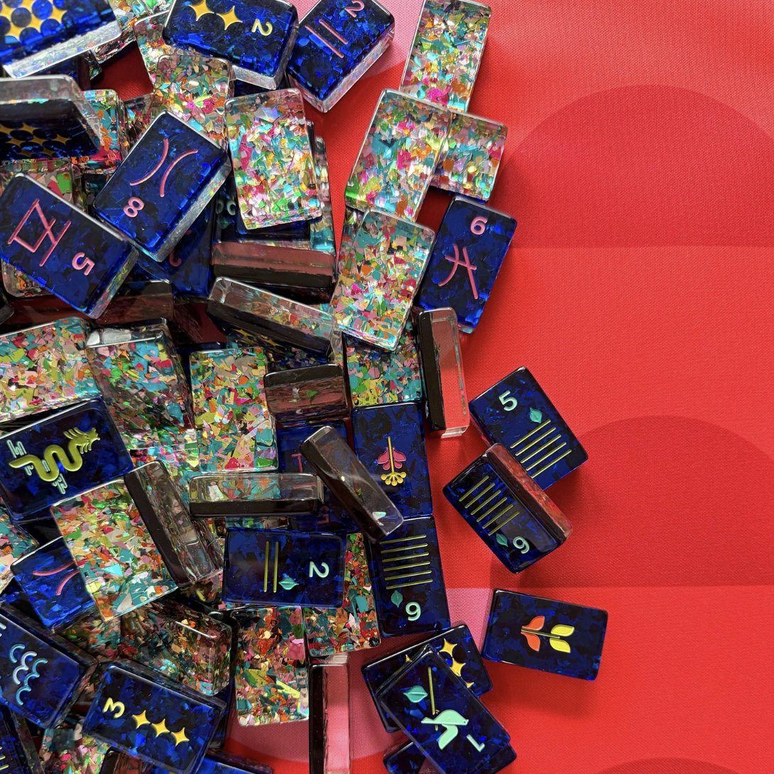 Confetti Mahjong Tiles by Mahj Pit