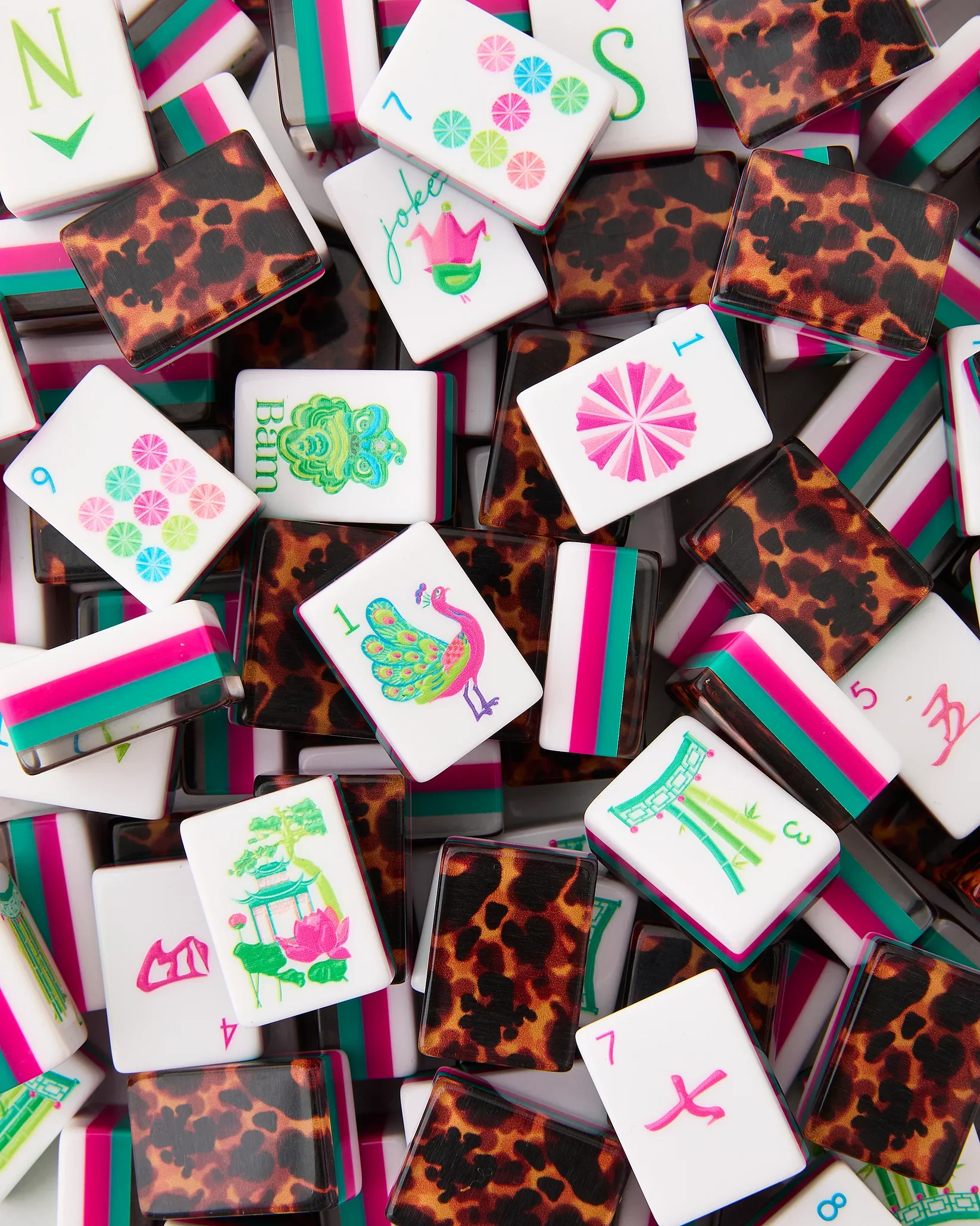 Glow Wild Mahjong Tilesn by Oh My Mahjong