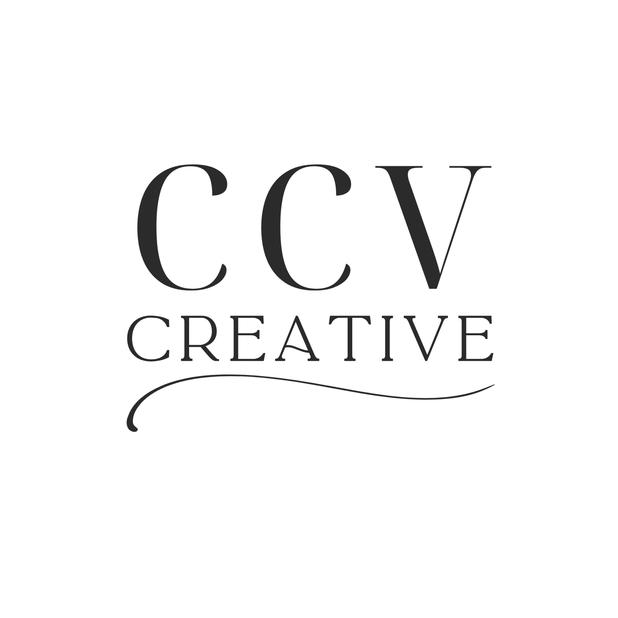 Black background with the words "Creative" and "CCTV" written in large, decorative gray font.
