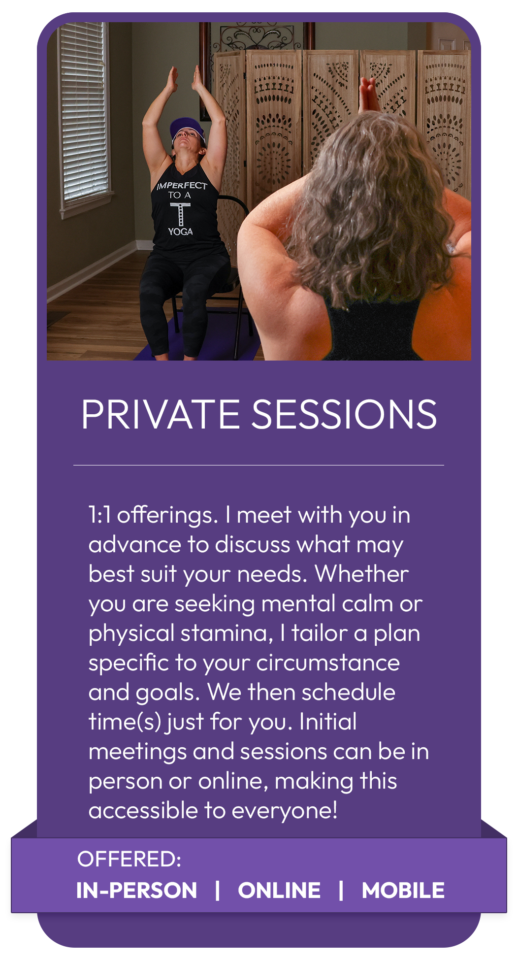 Private Sessions