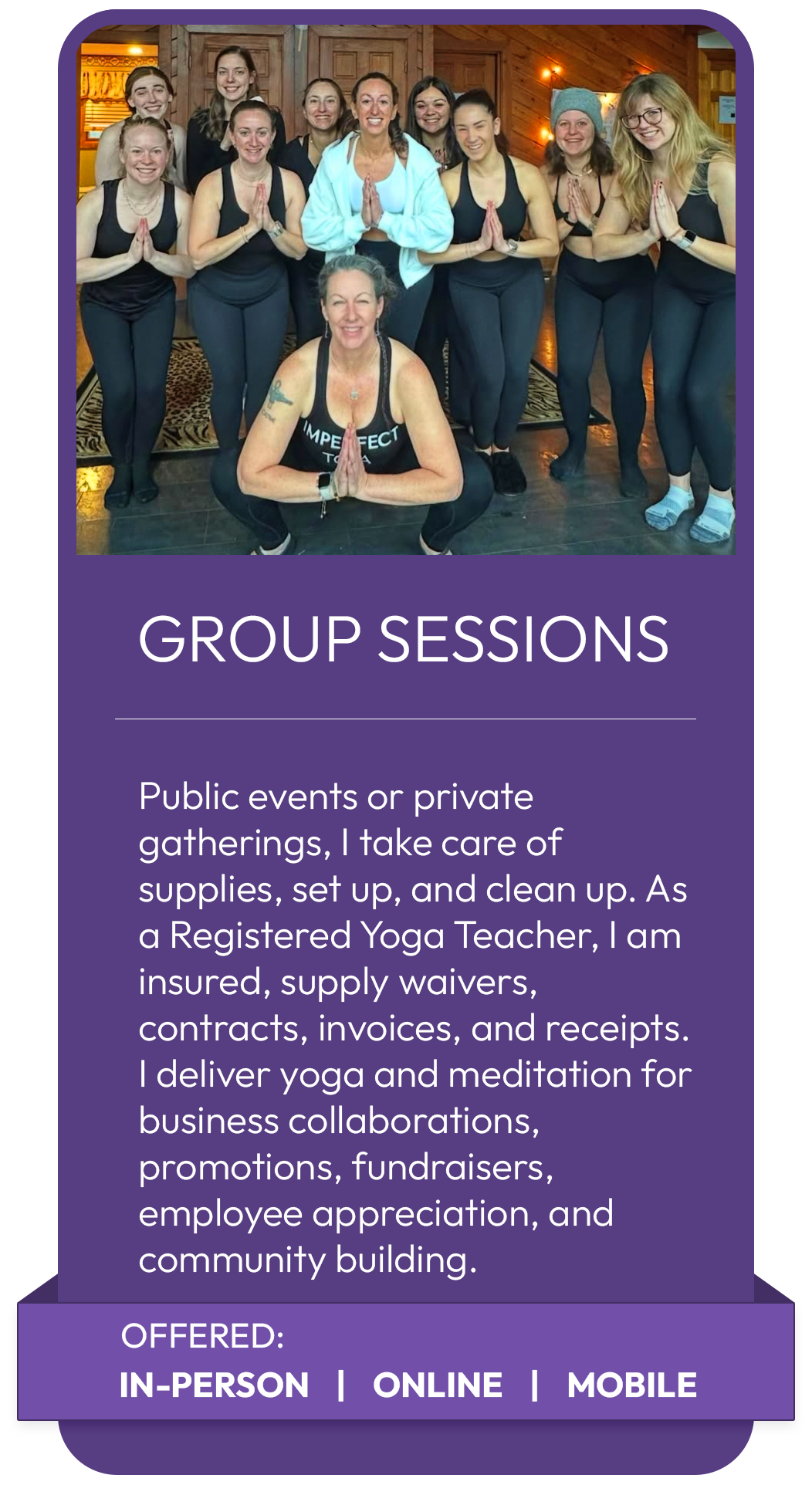 Group Sessions