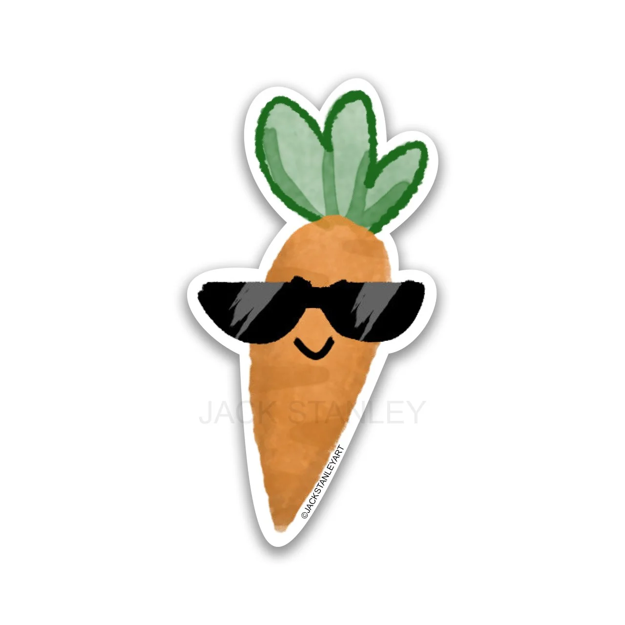 Cool Carrot - Vinyl Sticker