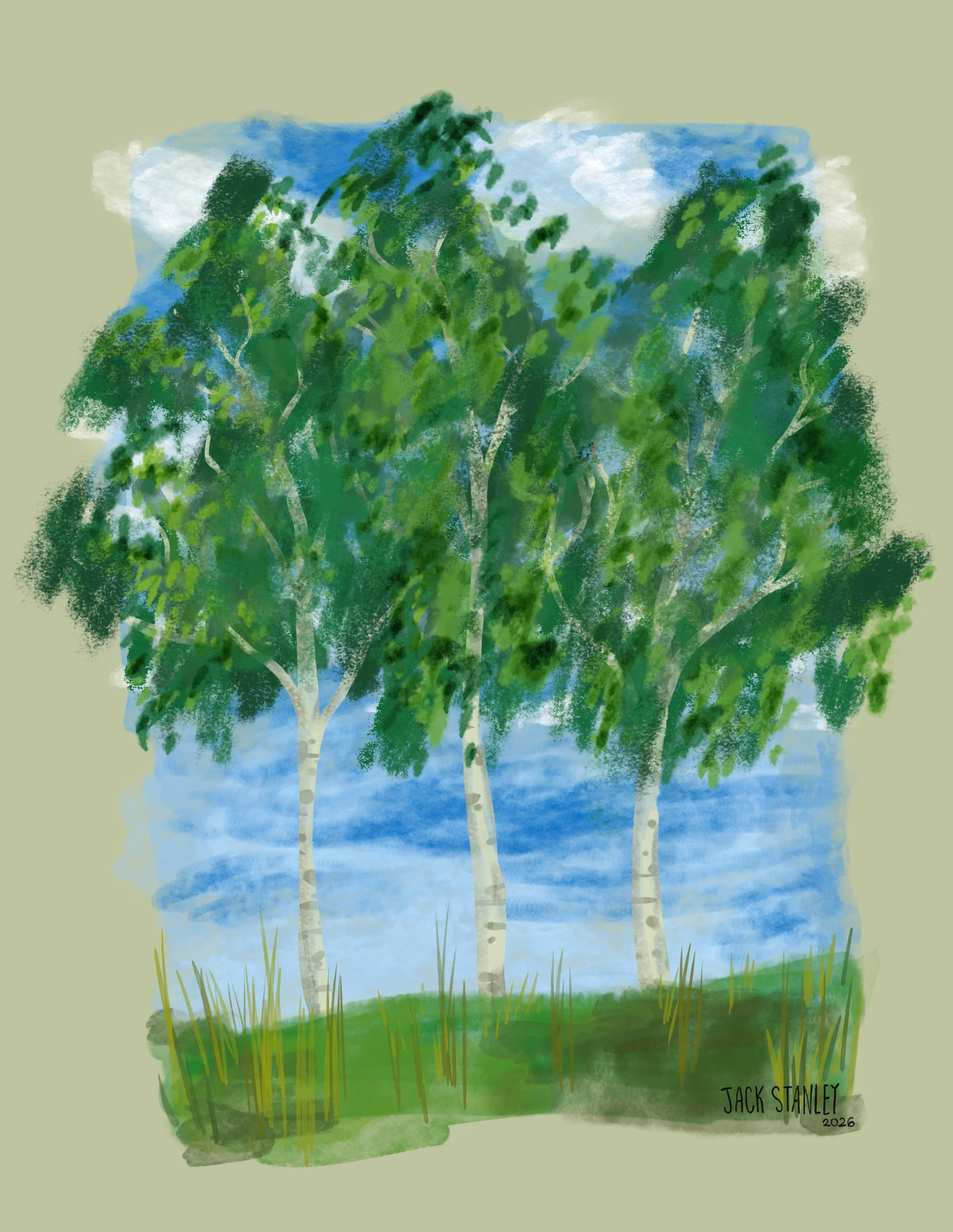 Did one of the #mae2026 #makearteveryday prompts &ldquo;tree&rdquo; from @lisabardot to find some inspiration. Any other artists really nostalgic for the heyday of &ldquo;sketch_dailies&rdquo;? 😁🌳 🎨 🖌️