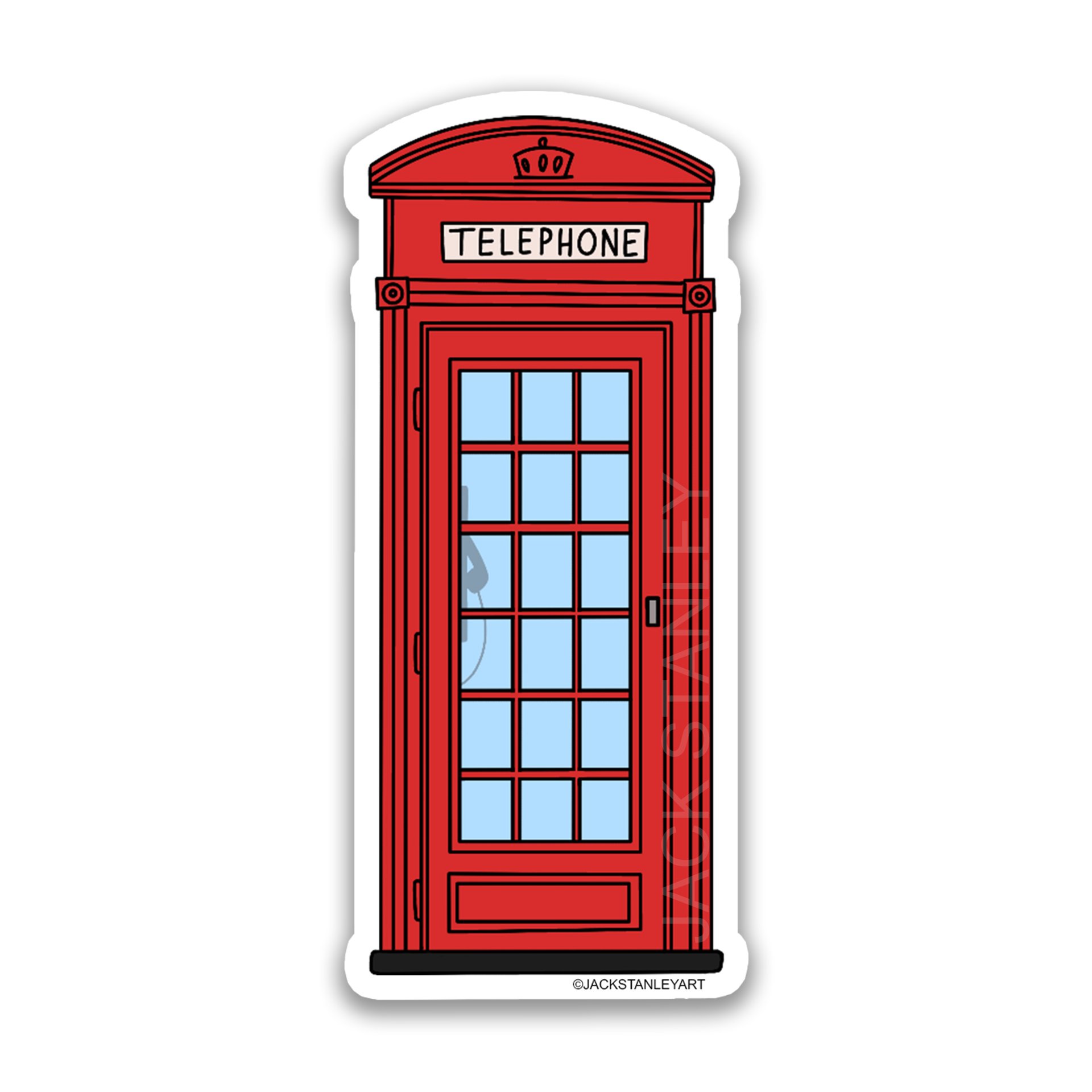 London Phone Booth - Vinyl Sticker