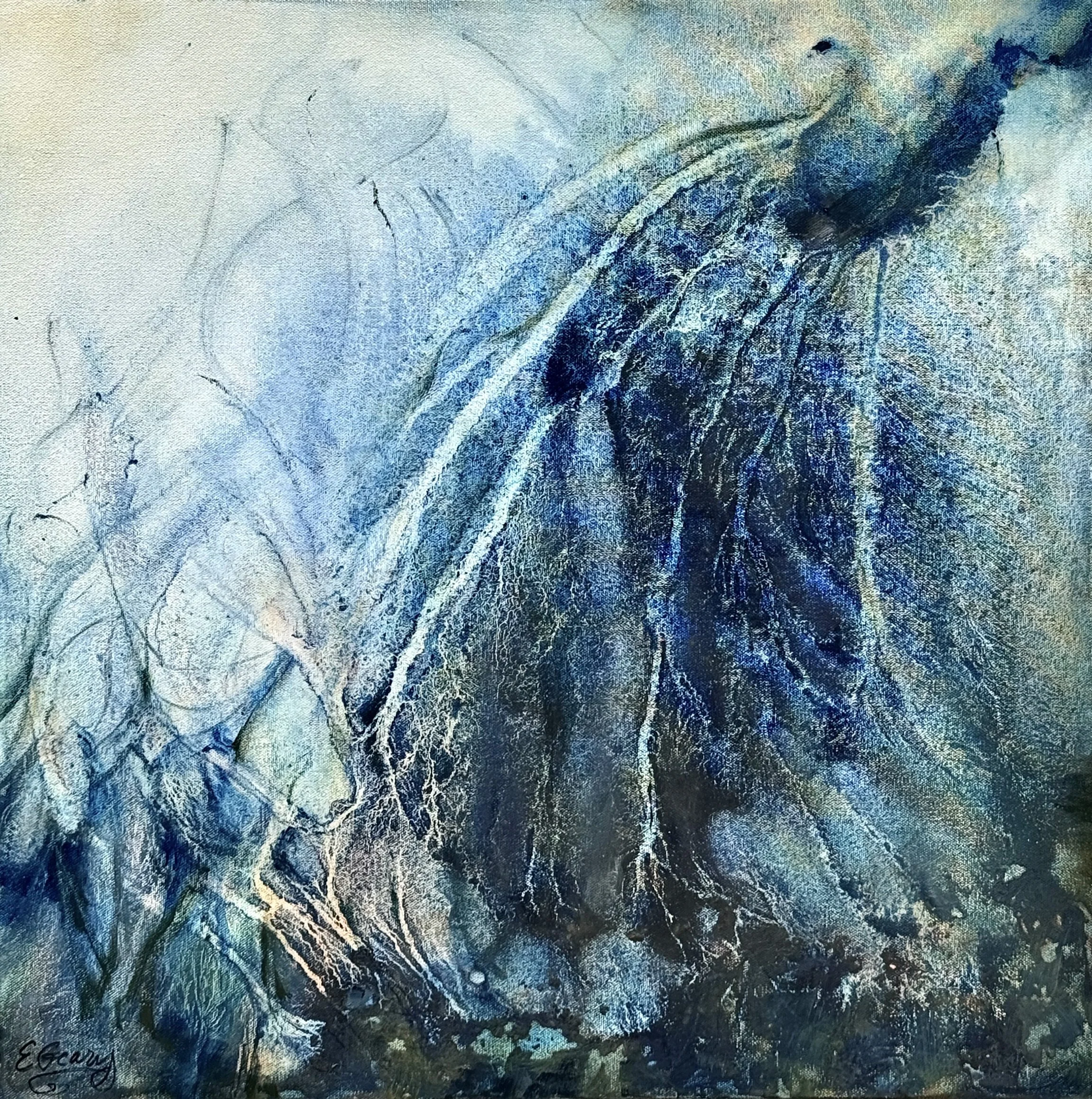 Casting Into The Unknown  24 x 24  Elise Geary 