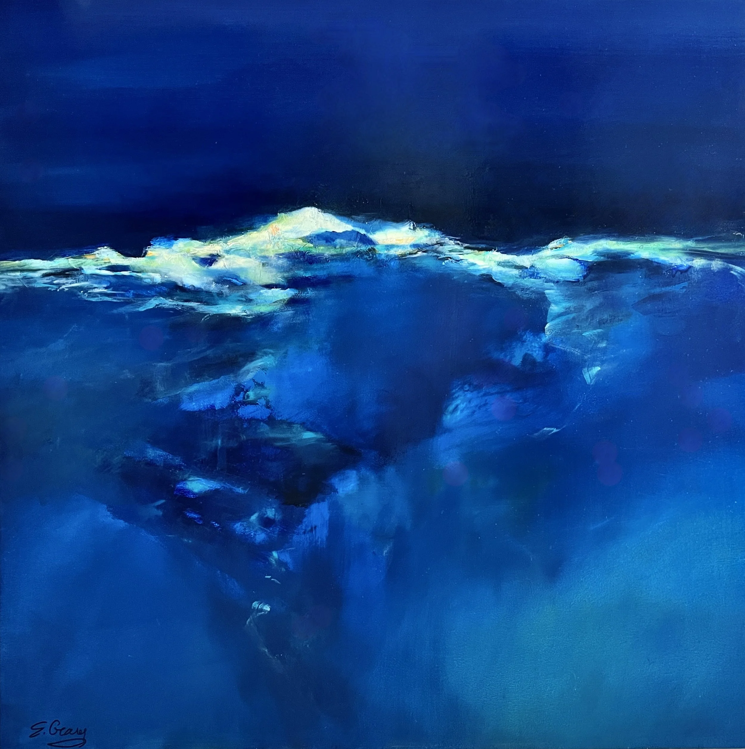 Blue Depths 30 x 30 Elise-Geary