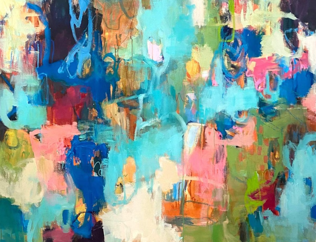 Mardi Gras 40 x 52 Mixed Media Britt Bair