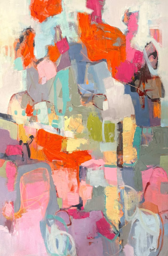 A Fine Balance 36 x 24 Mixed Media Britt Bair