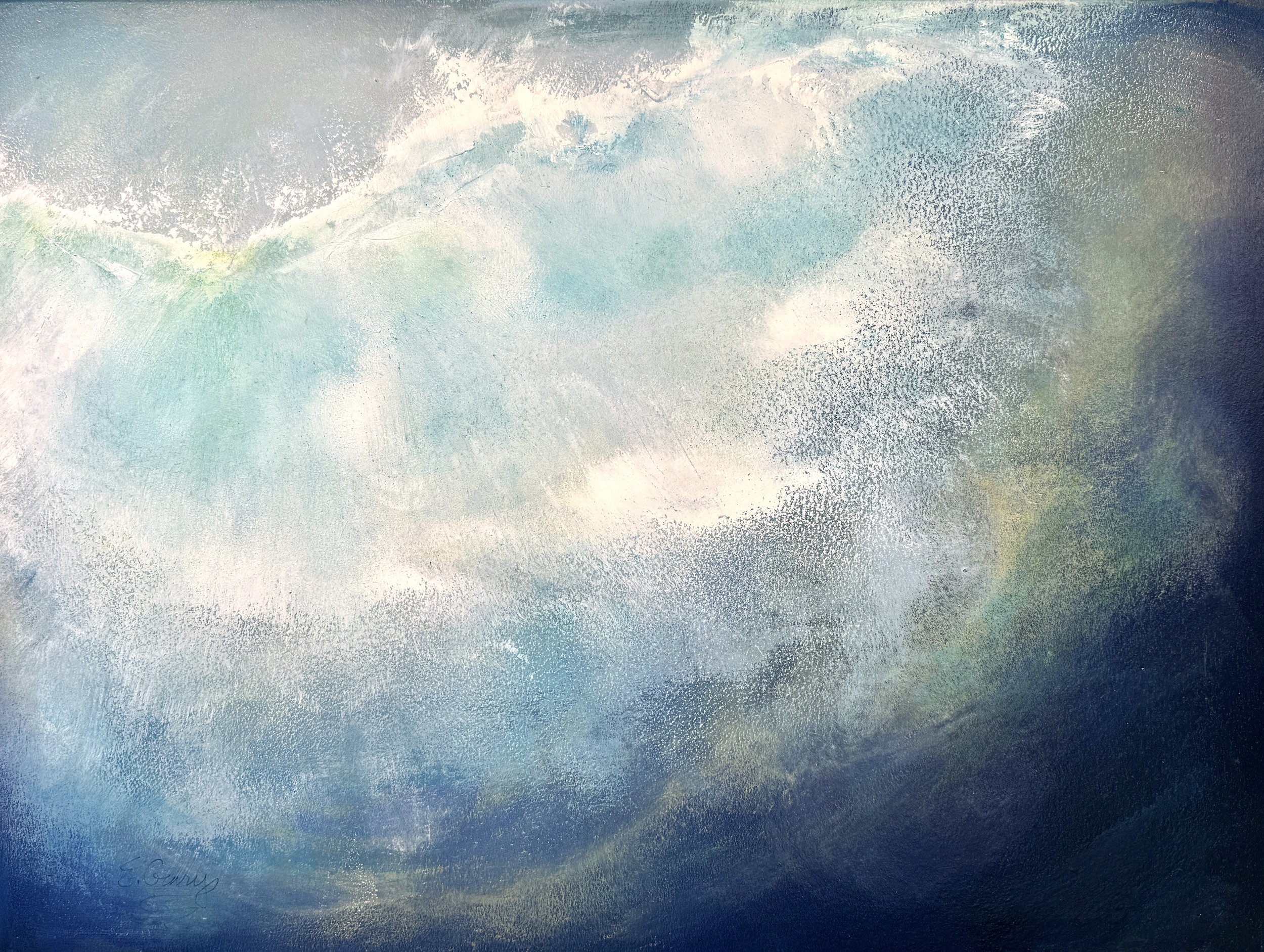 Looking Up To the Surface 24 x 18 Elise-Geary