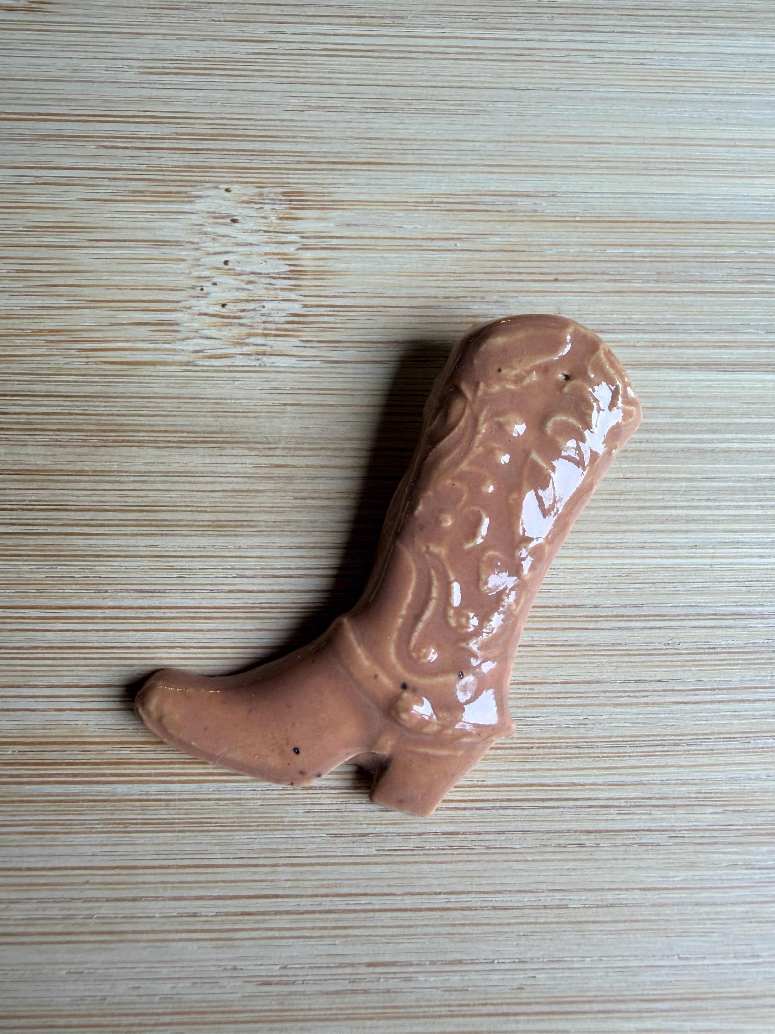 Brown Cowboy Boot Magnet
