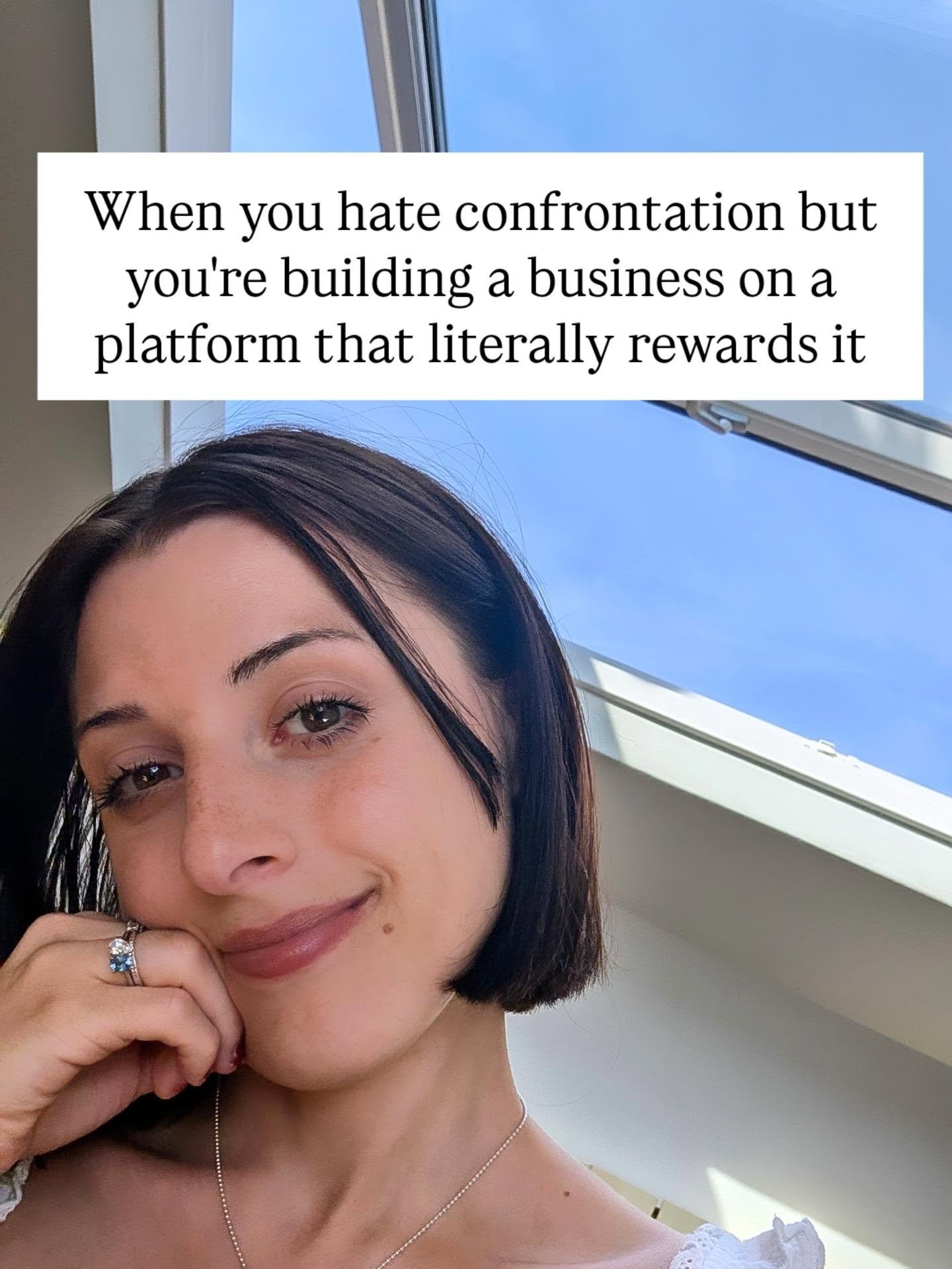 Can we talk about how it's SO hard to forge a path for yourself on here when your personality is literally the opposite of what the algorithm wants 😅

I'm naturally quiet, don't love confrontation, have always felt awkward having my photo taken, gen