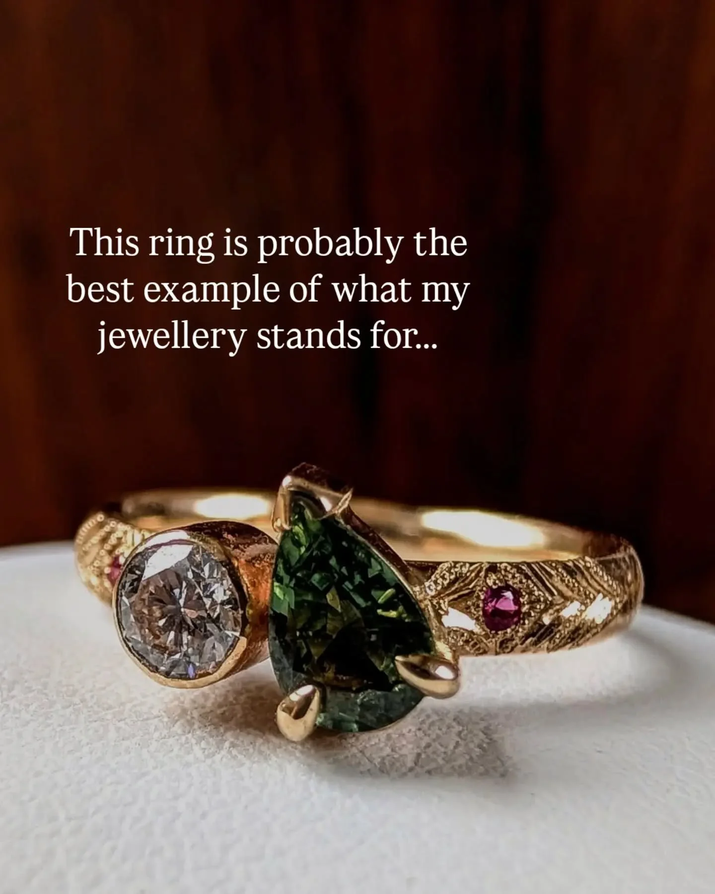 The ring you've all been asking about is finally available!

Can you guess what the gemstones are? 🙂

Peri xx
.
.
.
.
.
.
#toietmoi #toietmoiring #heirloom #oneofakindring #handengravedring