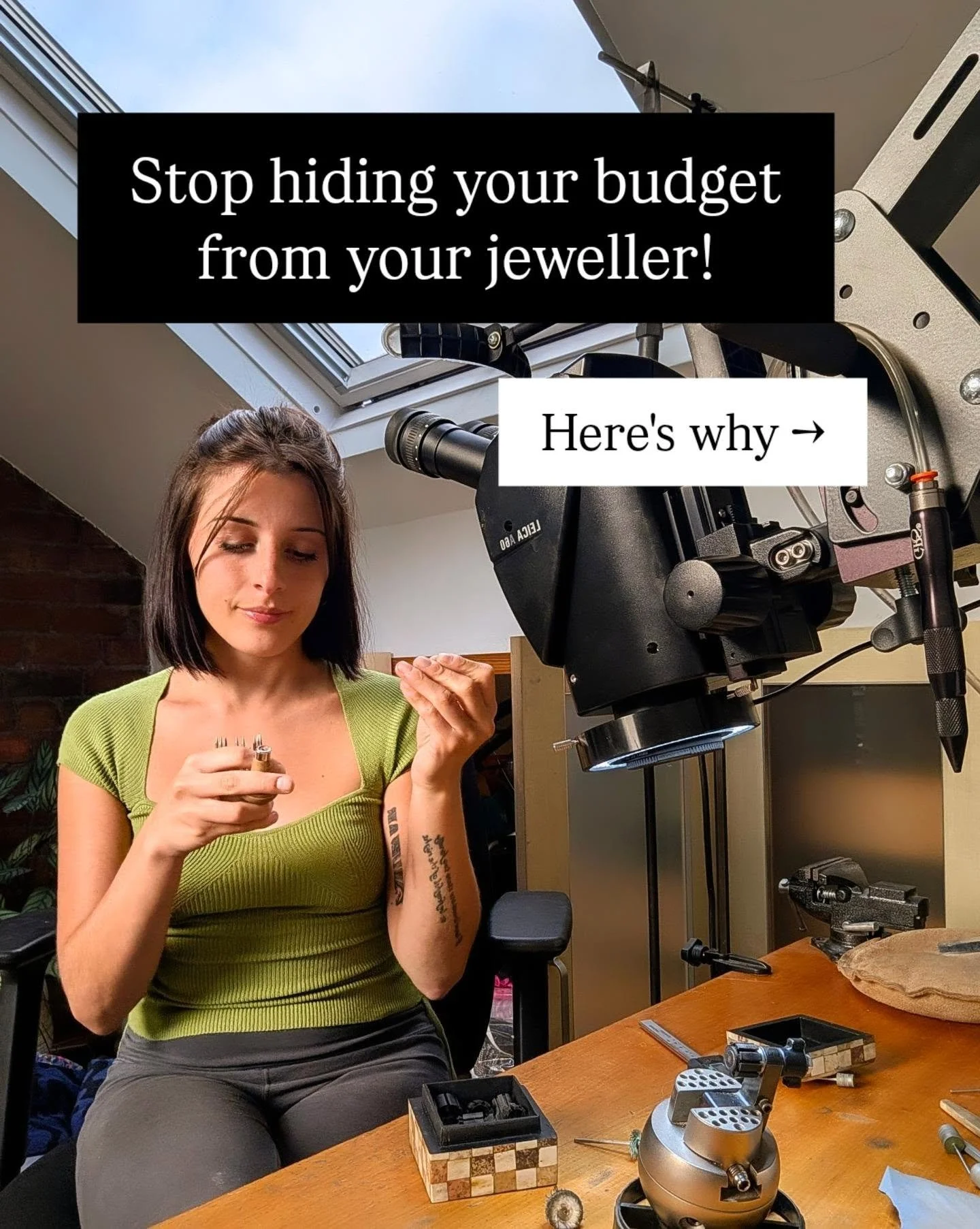 Sharing your budget isn't about giving away a secret limit, it's how we work together as a team to bring your dream jewellery to life ✨

If you've completed the bespoke form on my website, you'll know I ask for your budget upfront. 

Swipe through to