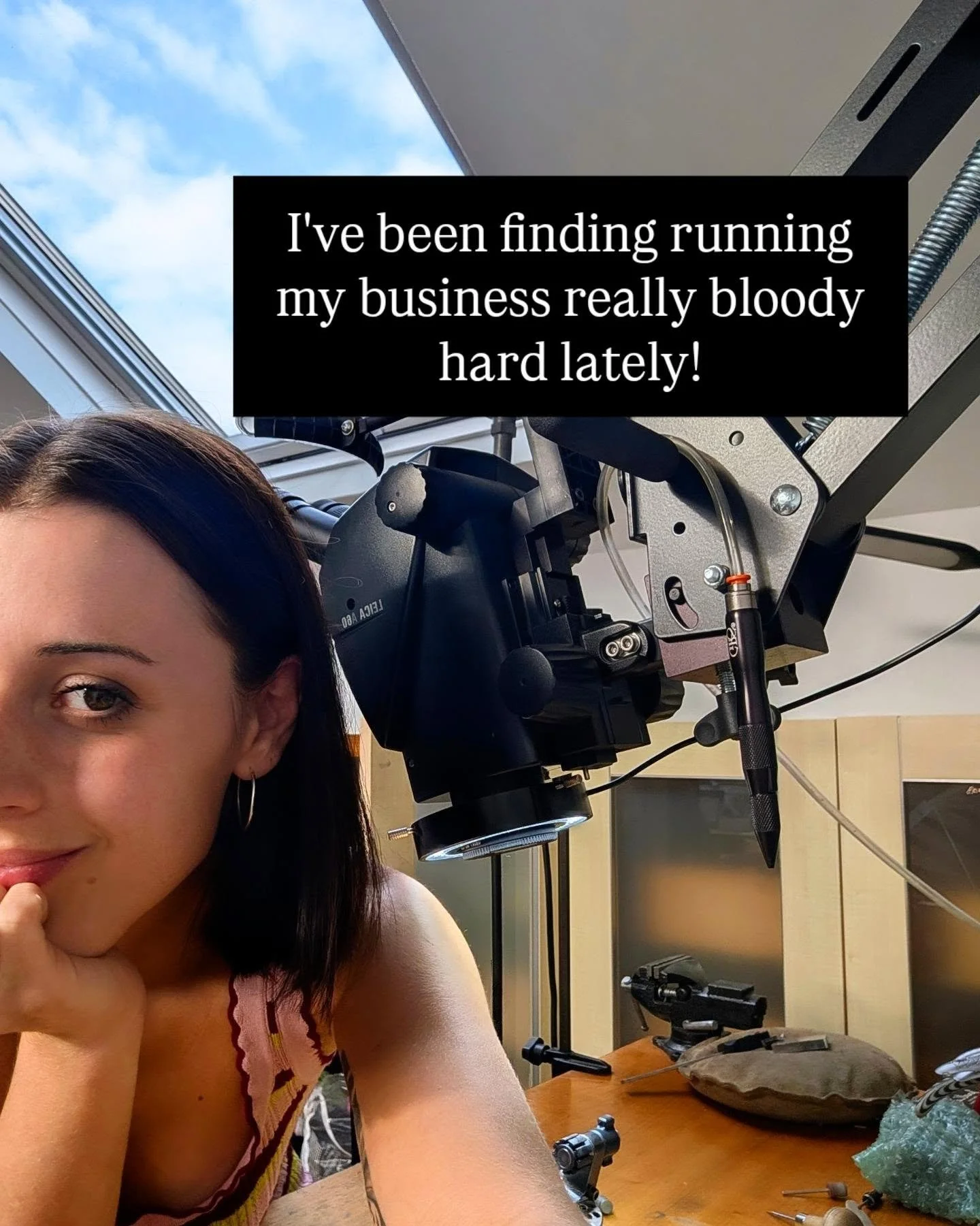My most vulnerable post in a while... because exposing yourself online is its own type of stress 😂 if I'm posting low effort content, it's probably because I'm quietly working on all of your beautiful orders in the background ❤️

I think social medi