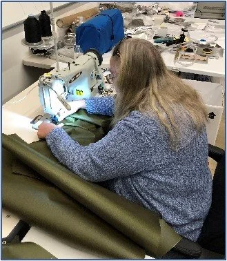 Industrial sewing machines for fabricating softgoods, textiles, and inflatables. 