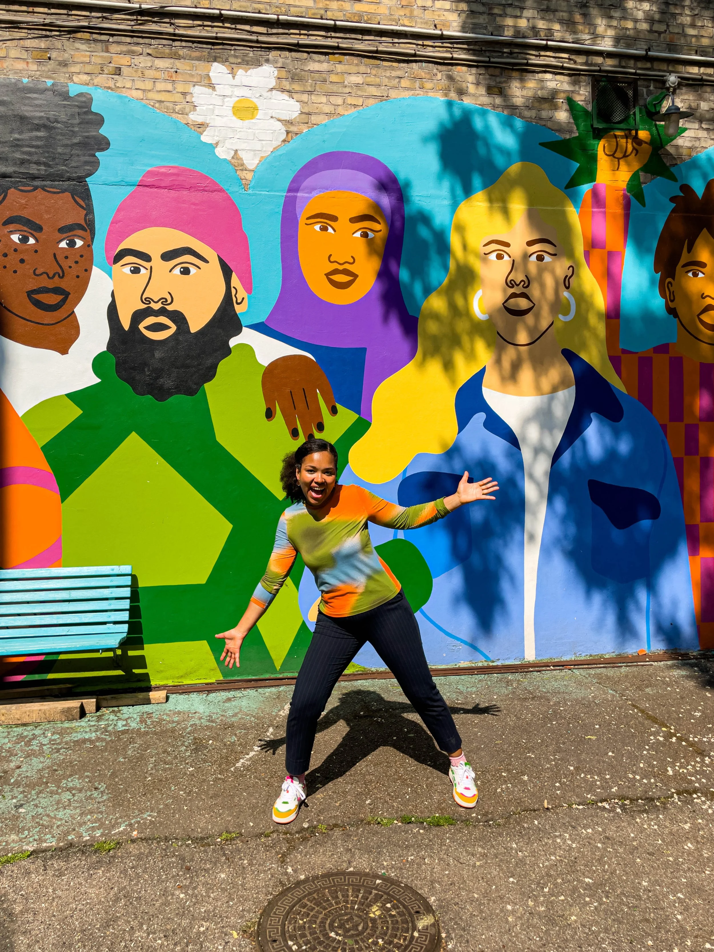 Mural, mellemfolkeligt samvirke Nørrebro, Copenhagen 2021