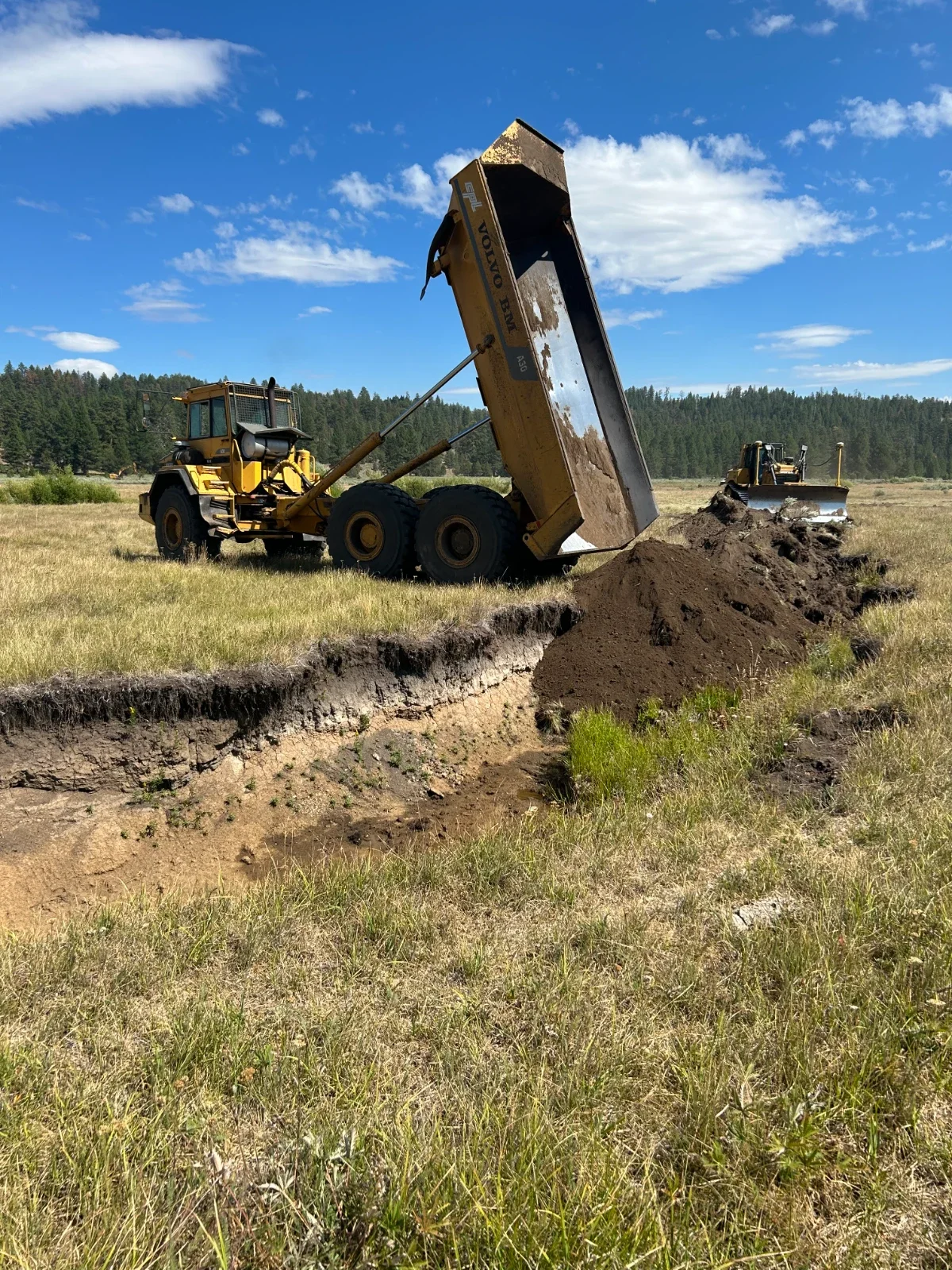 Culvert excavation work