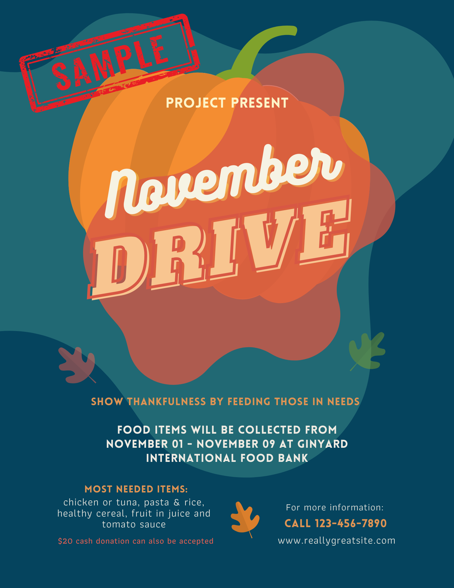 Project Present fundraiser: November Drive