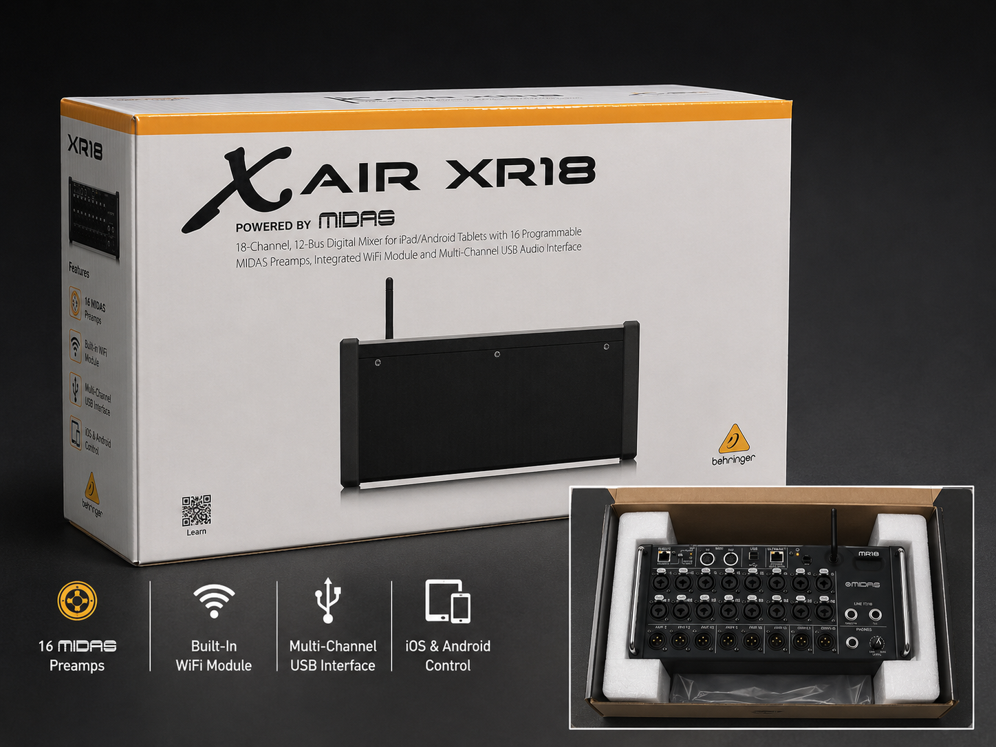 Behringer X AIR XR18 18-Channel, 12-Bus Digital Mixer