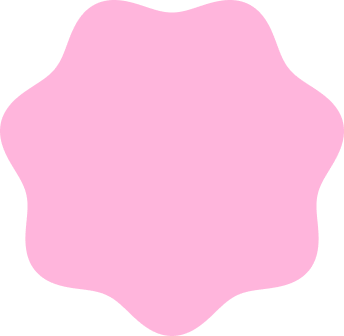 Pink cloud-shaped background