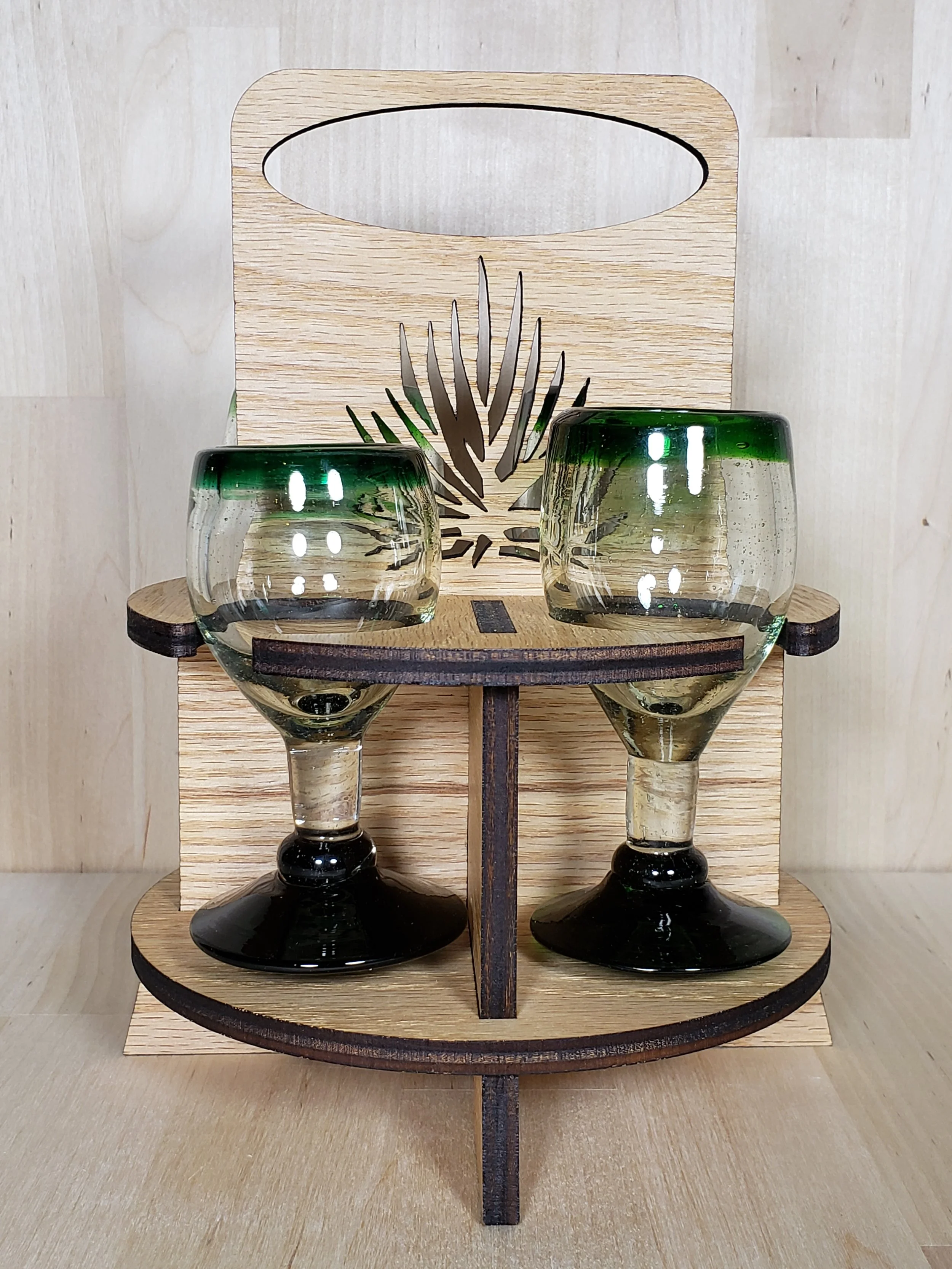 Hand Blown Stemmed Copitas