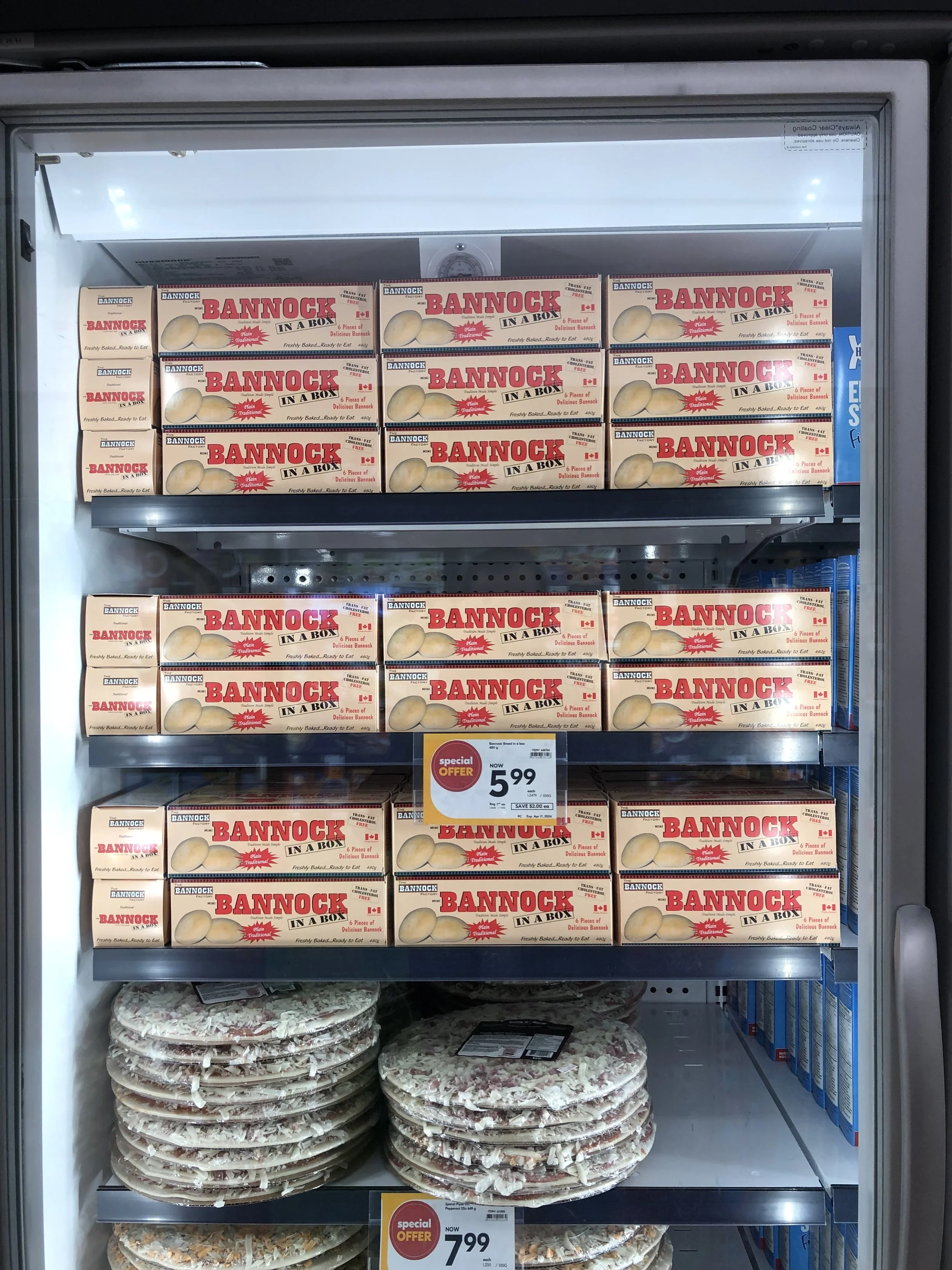 Retail bannock in a box at sobeys
