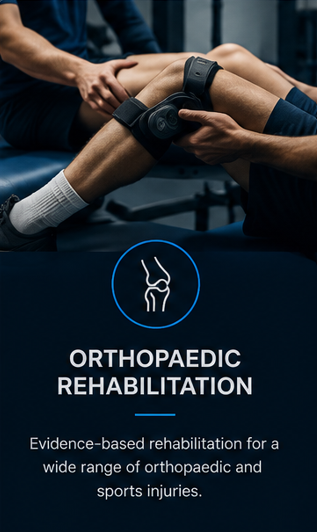 Physical therapist performing knee rehabilitation with patient using a strap