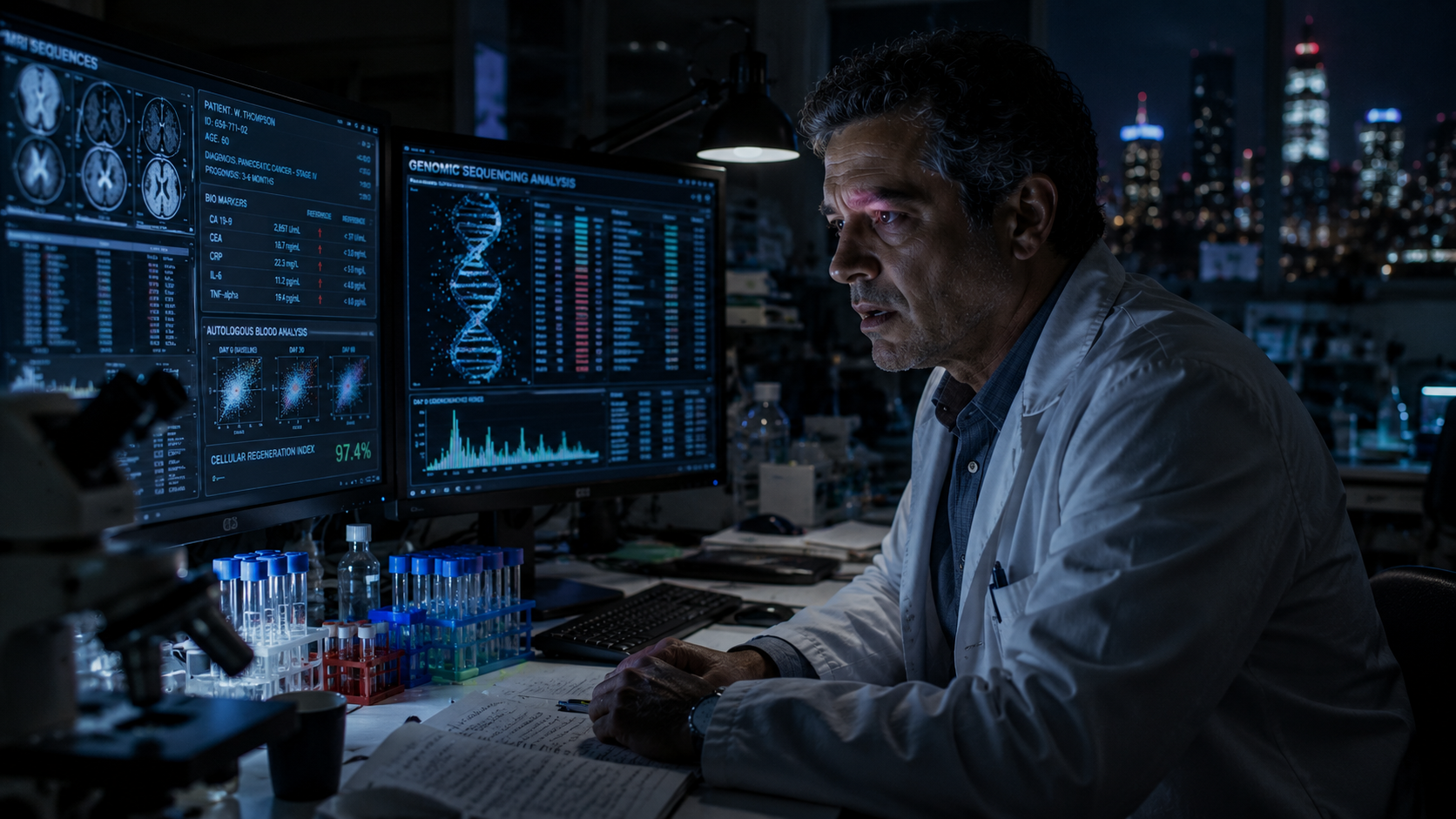 Dr. Rodriguez investigates Connor’s blood and realizes he may be looking at the greatest medical discovery in human history.