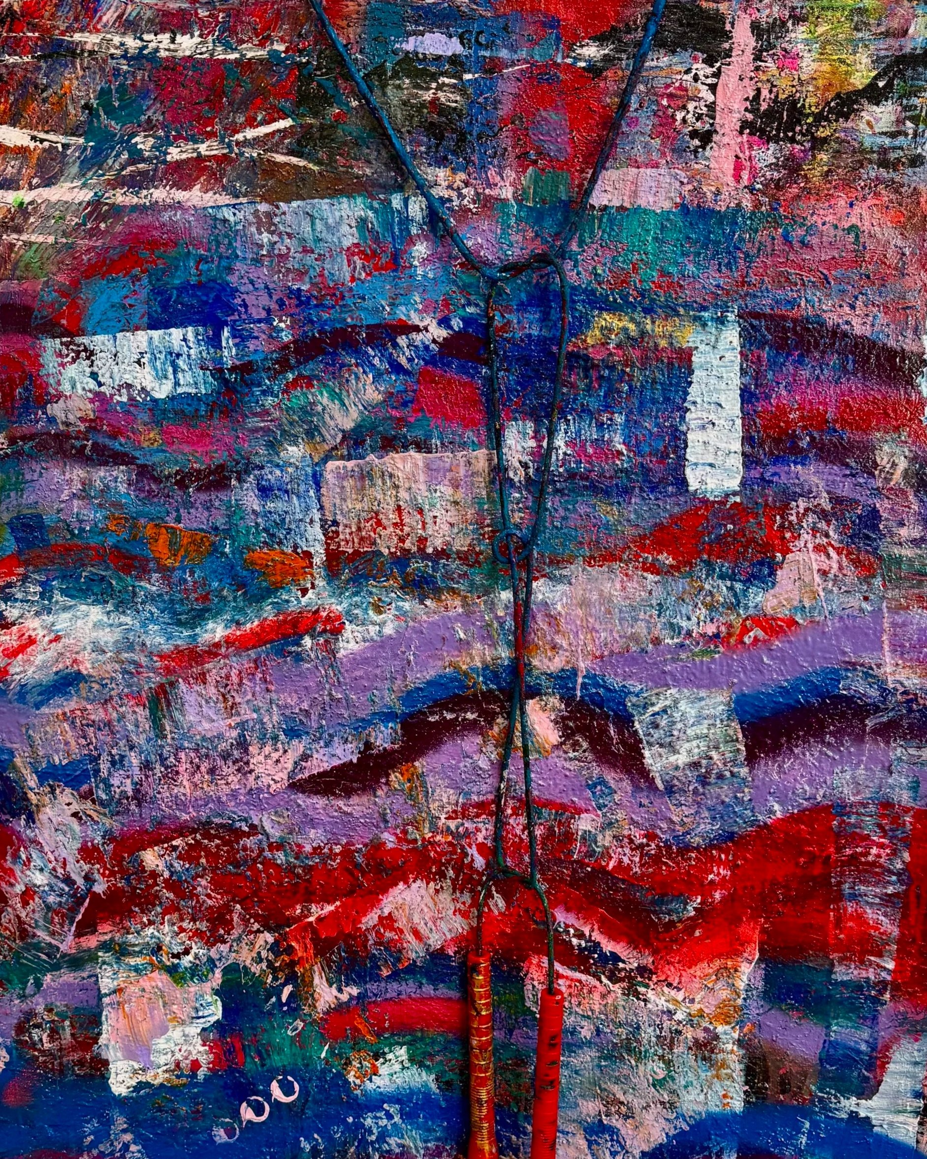 QUANTUM LEAP | 30x40" | Mixed Media 