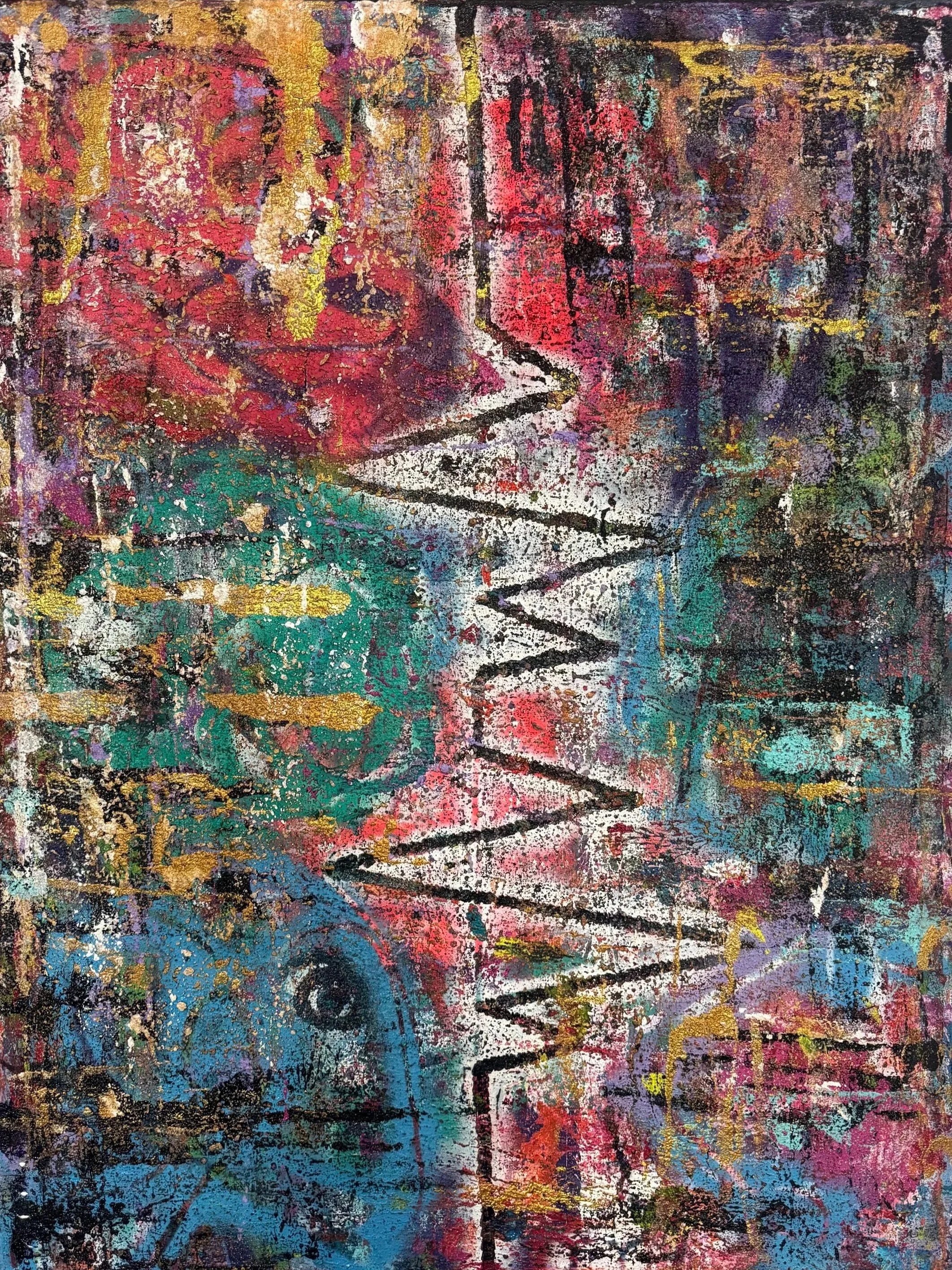 HER-ART | 30x40" | Mixed Media 