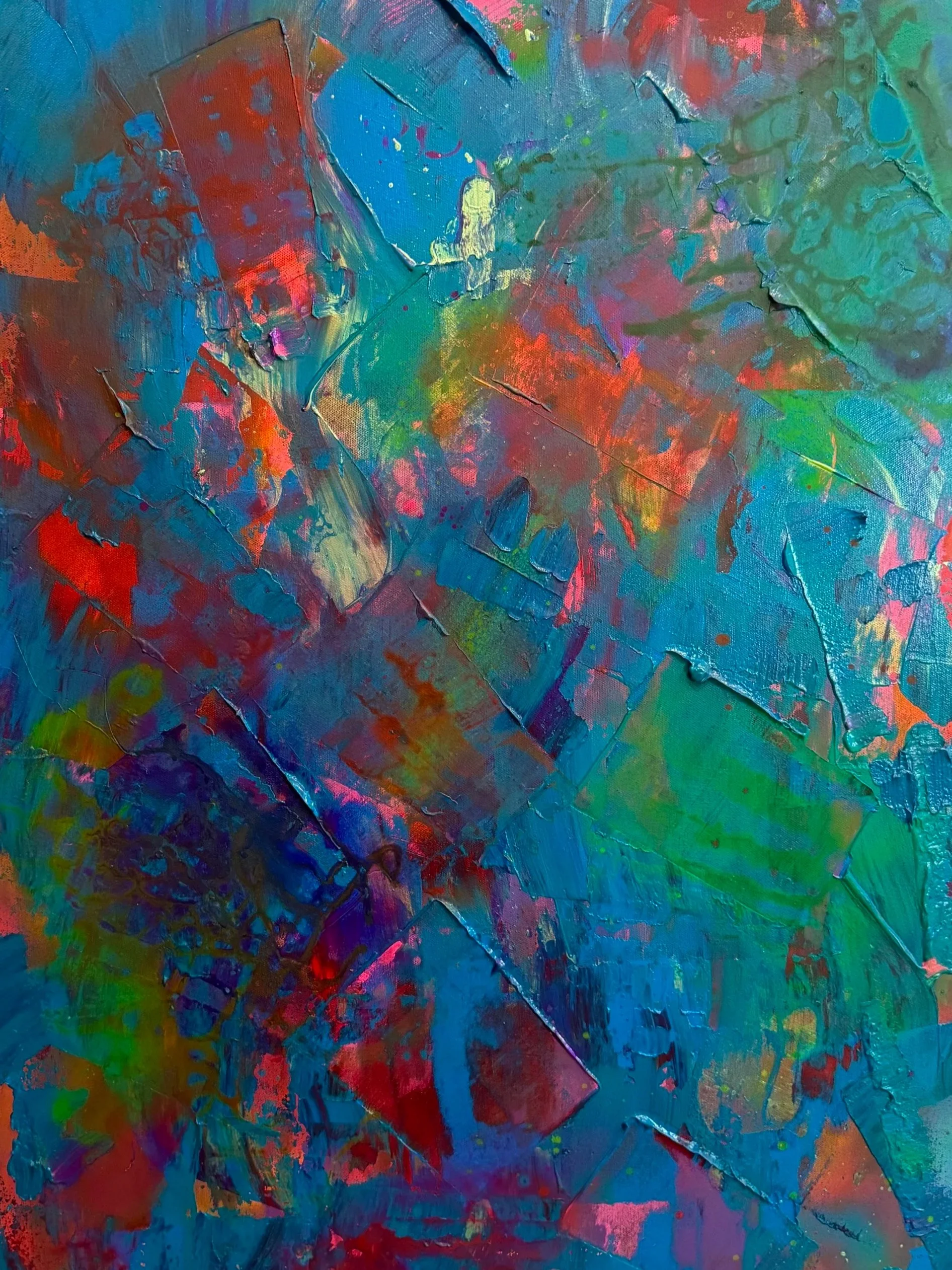 TIE DYE | 24x36" | Mixed Media 