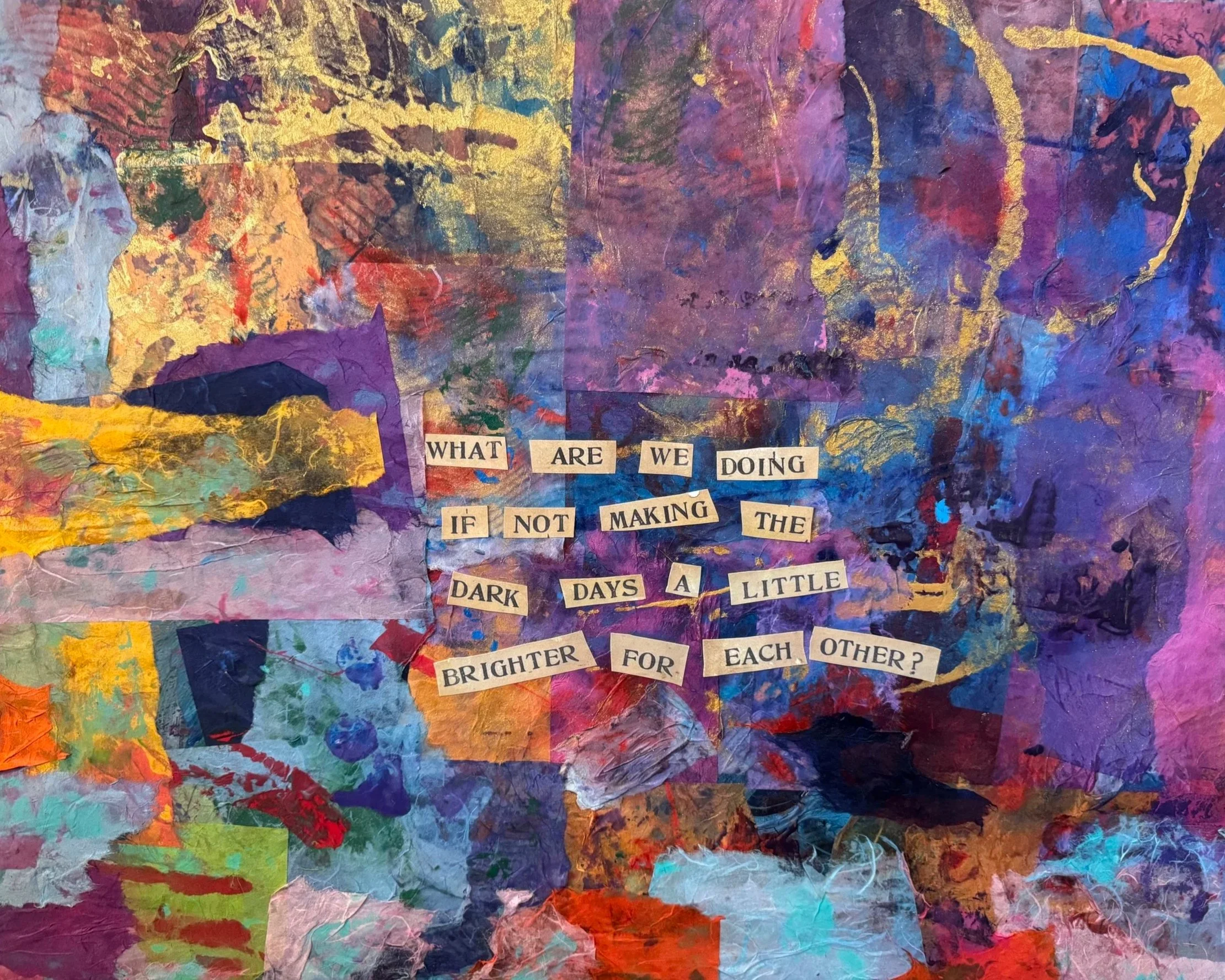 BETTER DAYS | 24x30" | Mixed Media 