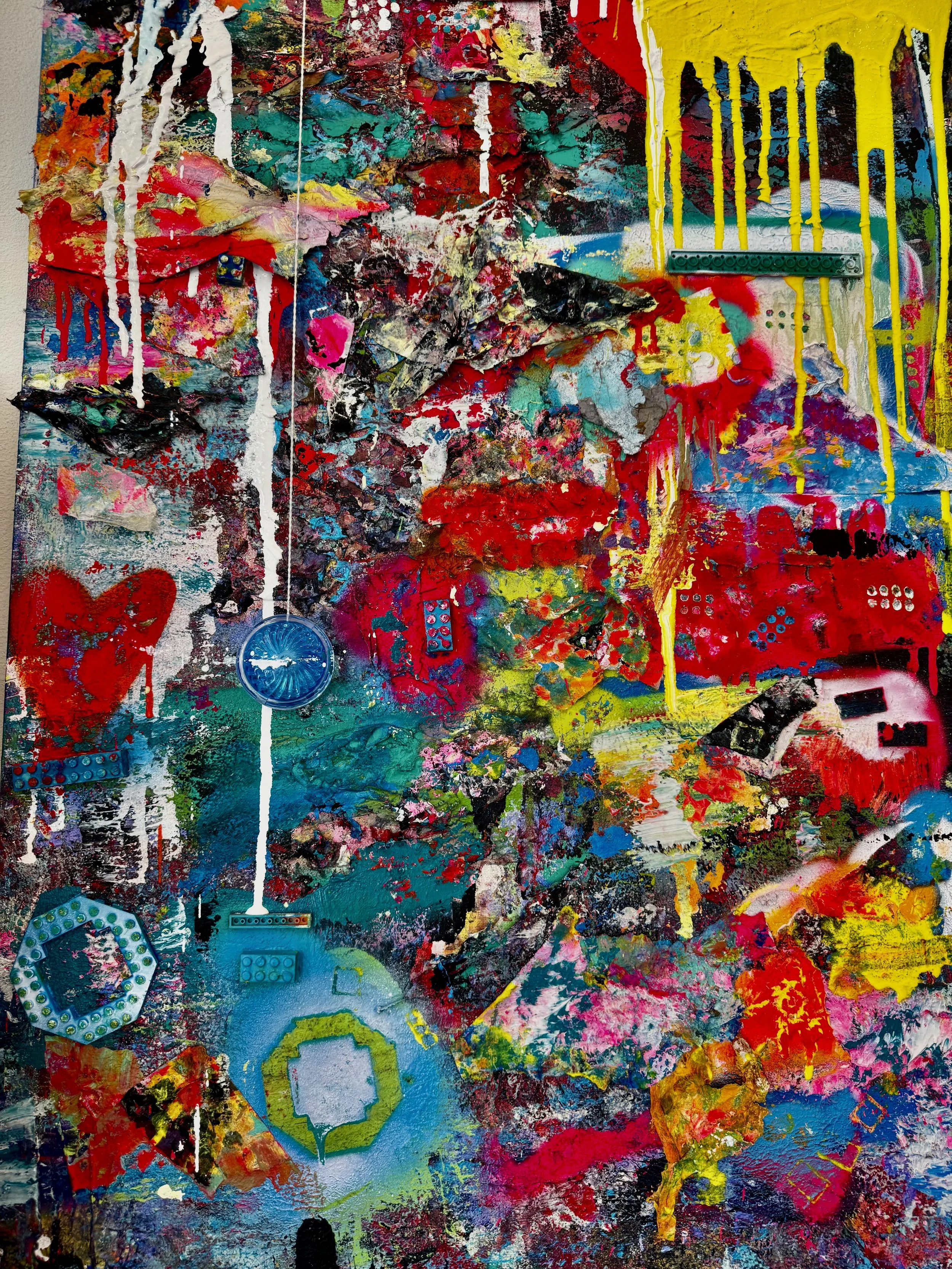 DEFYING GRAVITY | 24x36" | Mixed Media