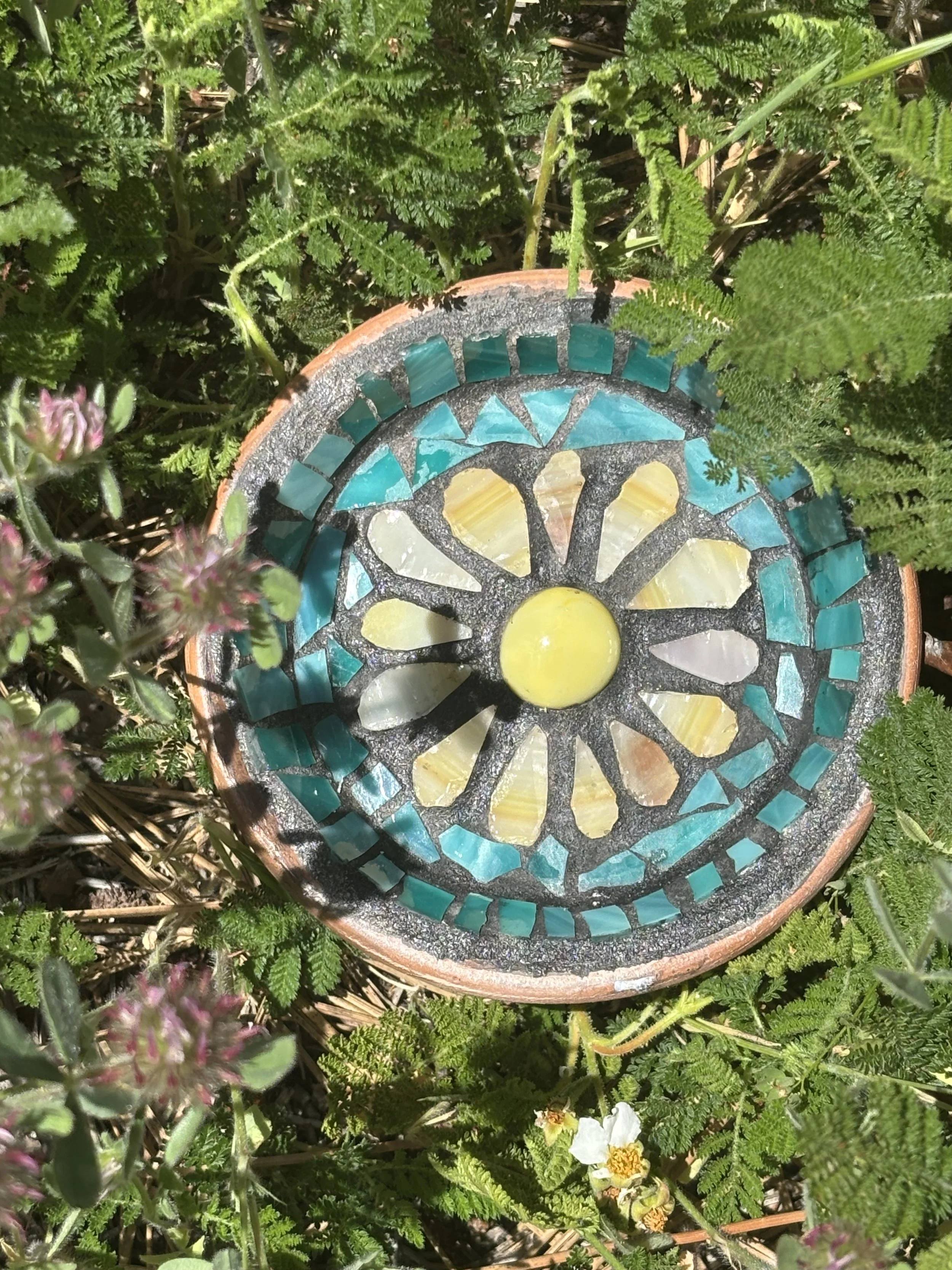 Bee Bath Teal and Pale Yellow Petals.jpeg