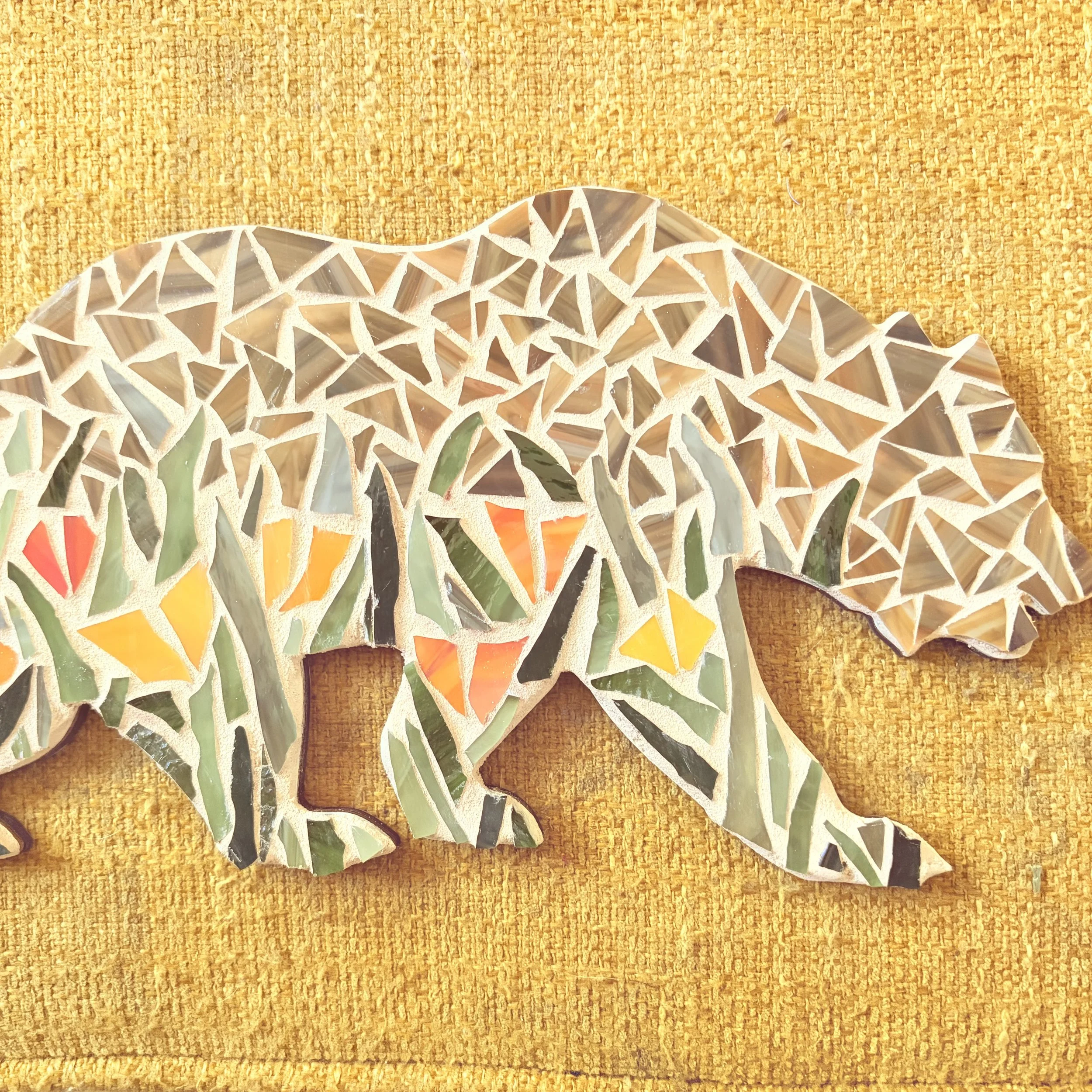 Cinnamon Bear in the Poppy Field Mosaic.jpeg