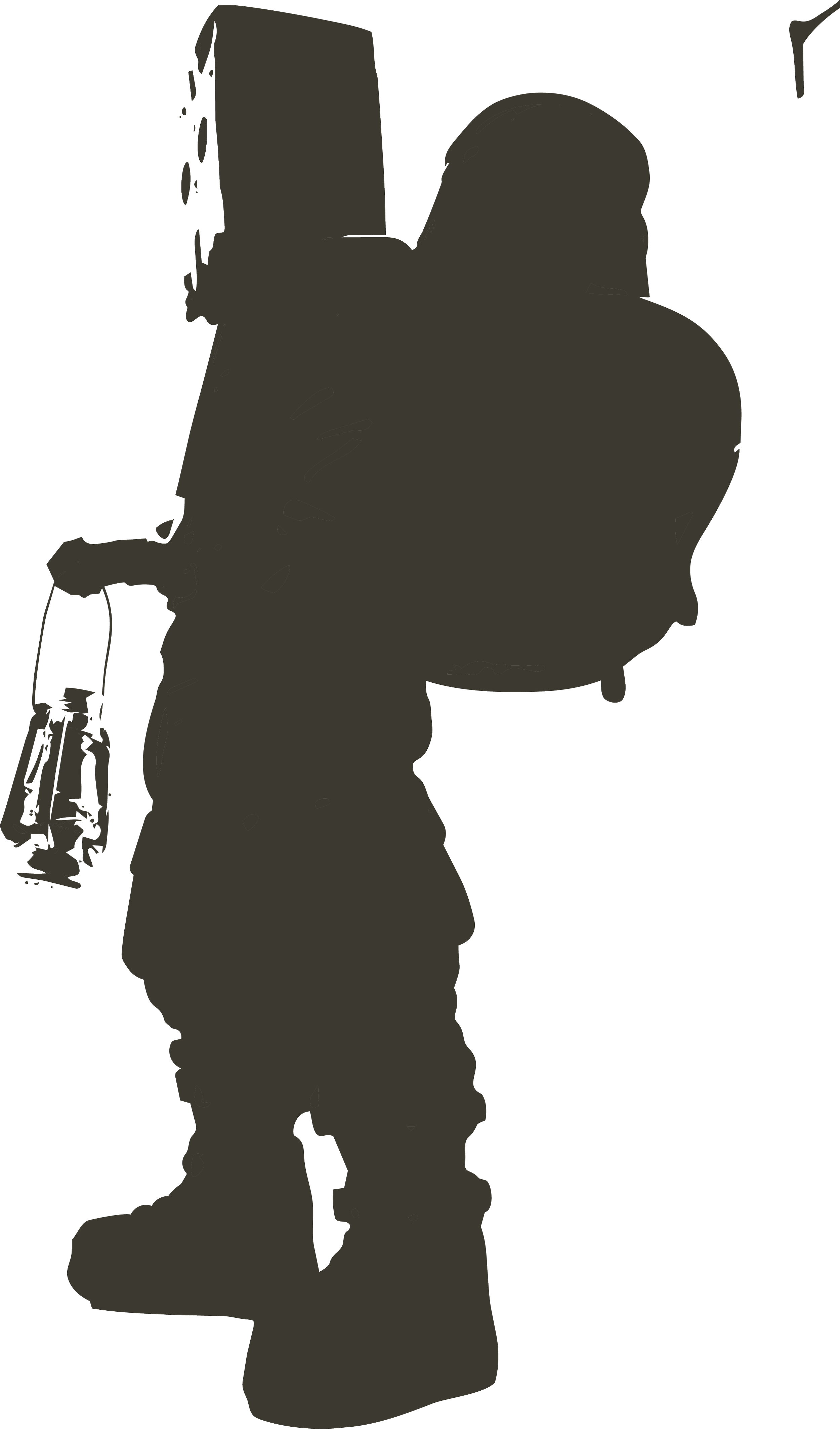 Dibujo geométrico de un cuadrado delineado, con secciones divididas por líneas verticales, horizontales y semicirculares.