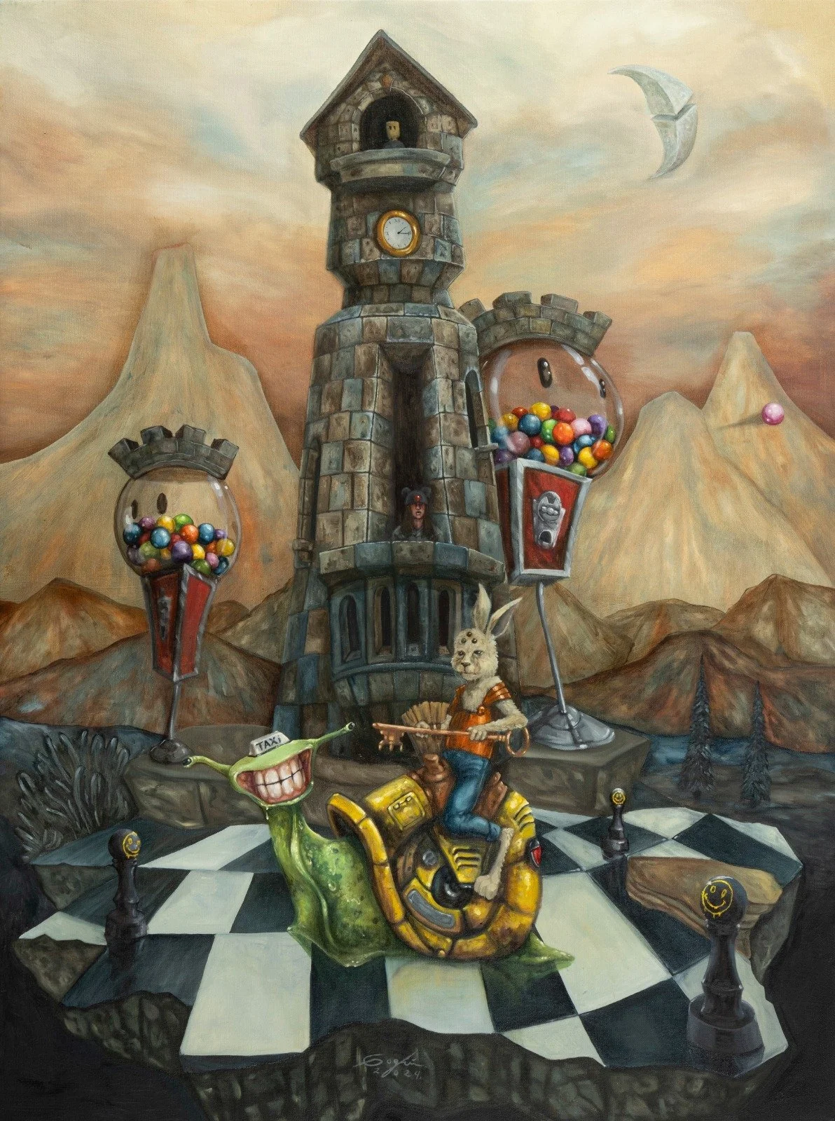 "Soy en rey de un reino que nunca pedí, pero gane a pulso"
Óleo sobre tela
90 X 120 CM
2024