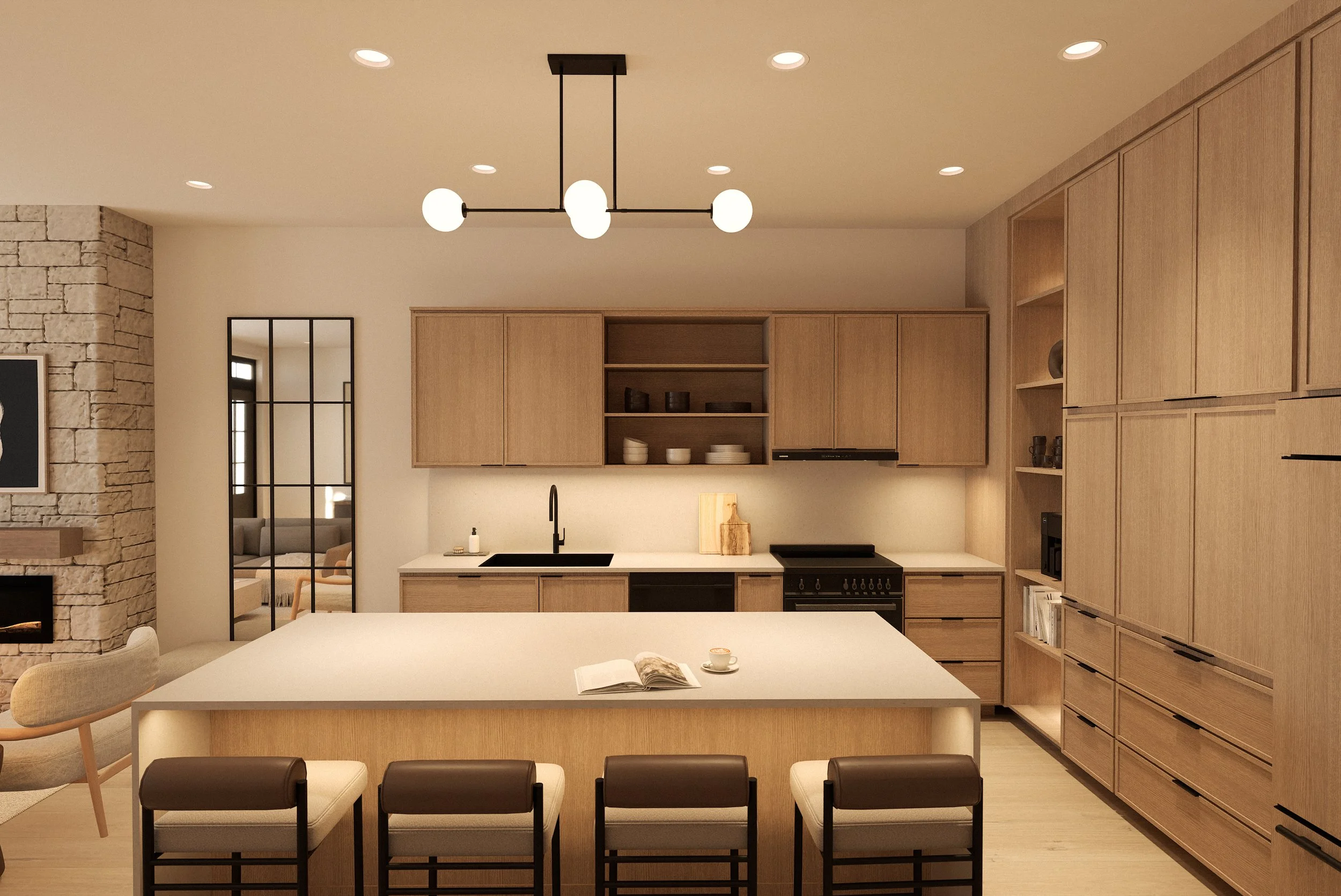The Beech's modern kitchen design