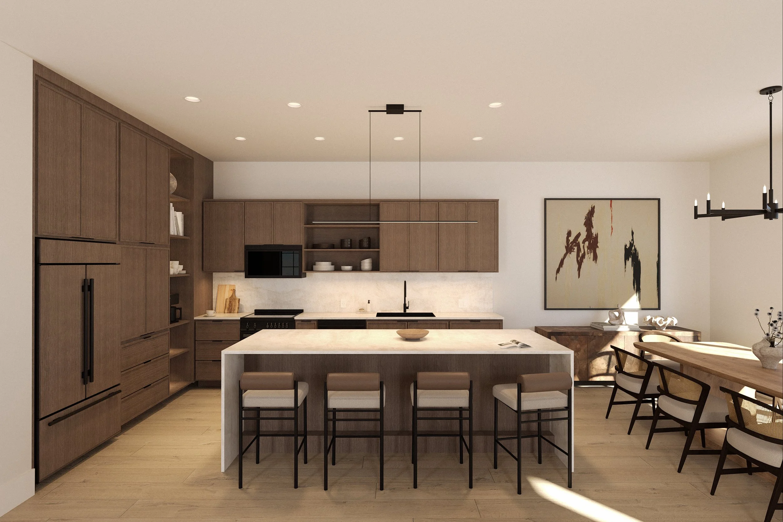 The Aspen's modern kitchen design