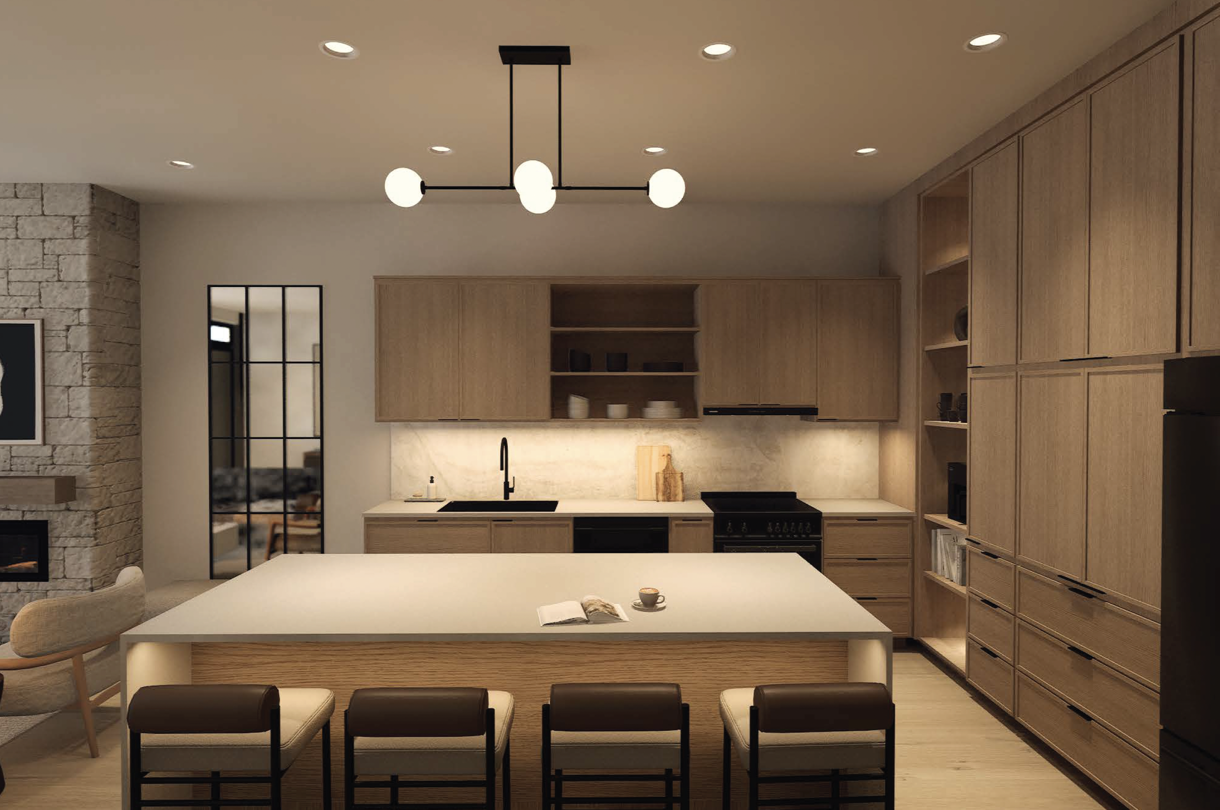 The Beech's modern kitchen design