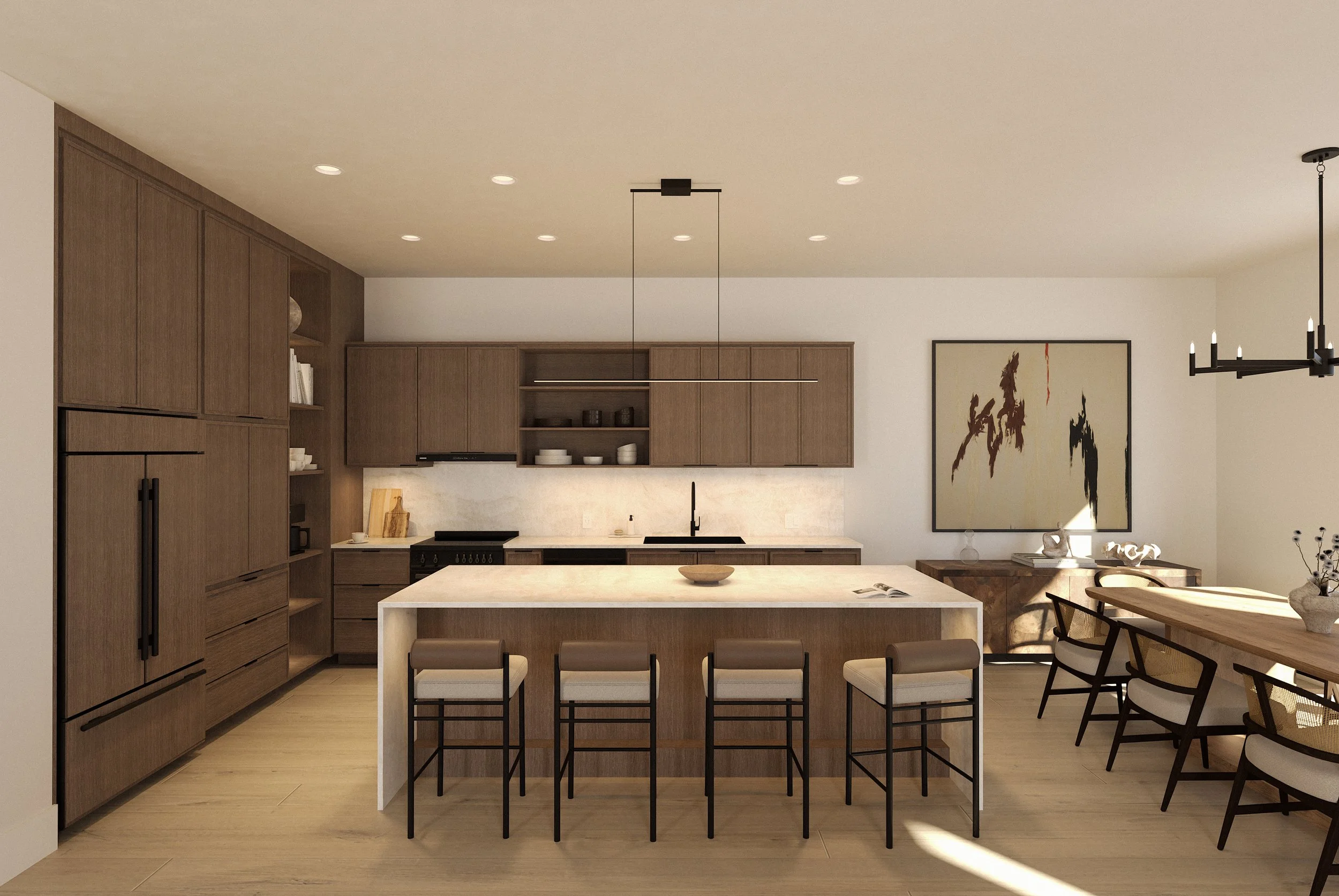The Aspen's modern kitchen design