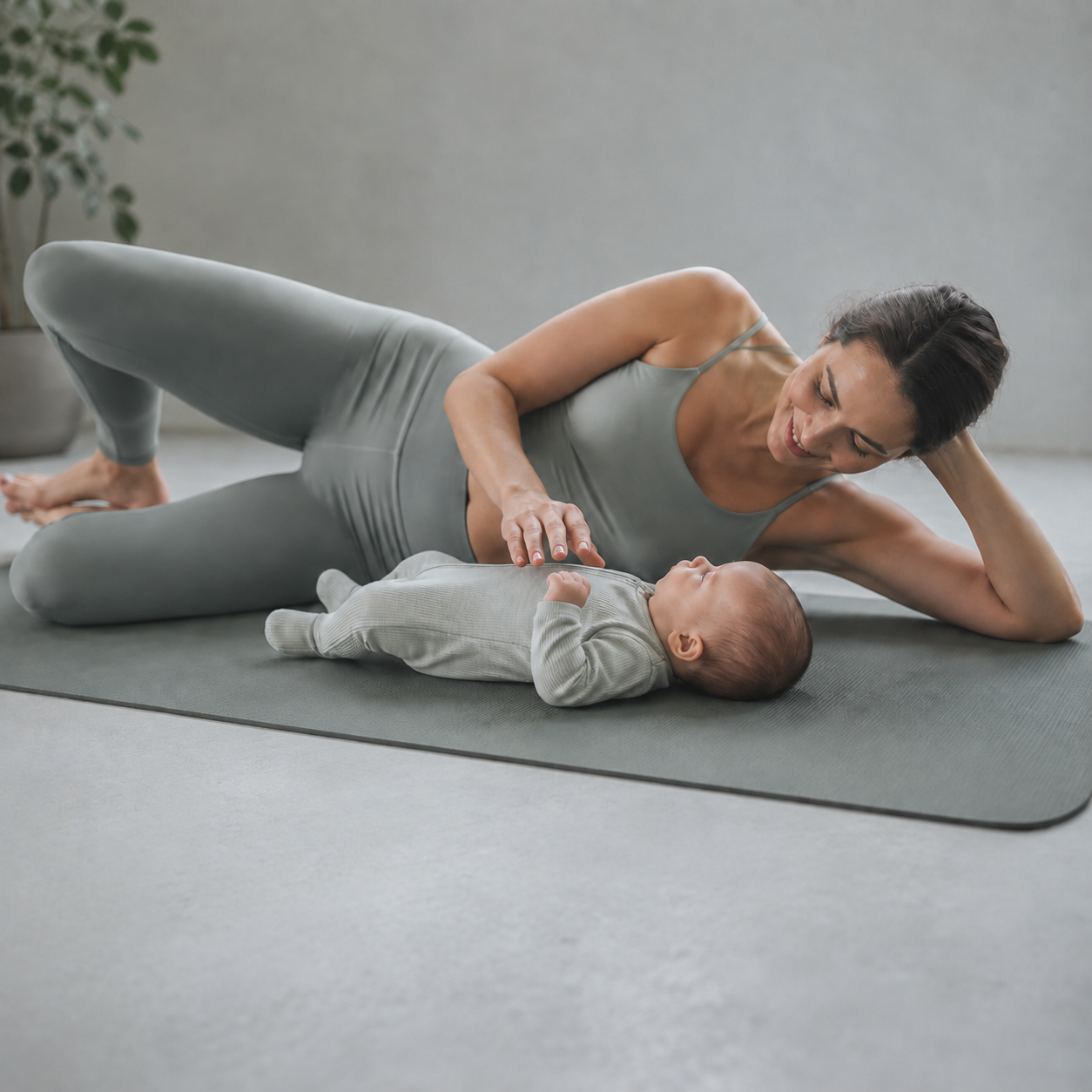 pilates met baby