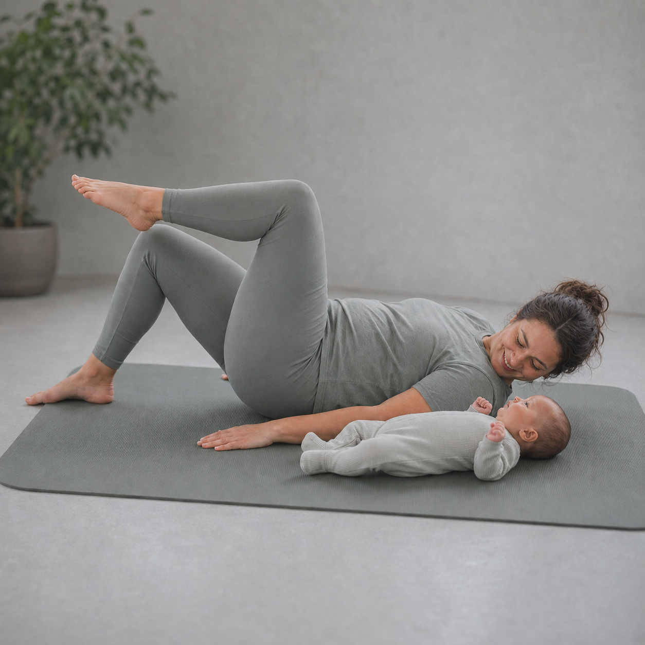 pilates met baby