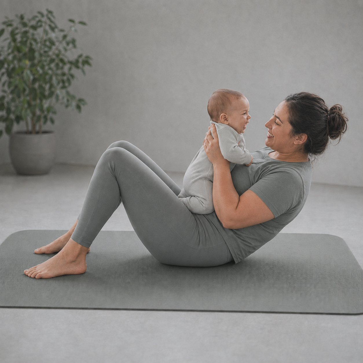 pilates met baby