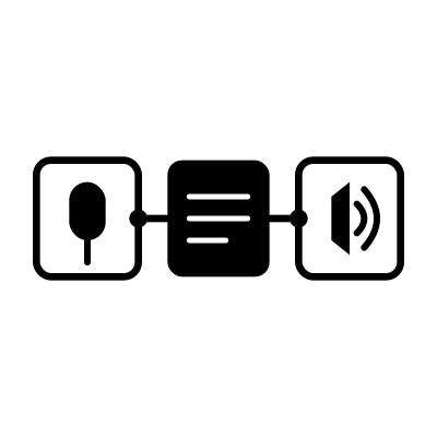 Black background with white text displaying a stylized letter 'E' and three horizontal lines.
