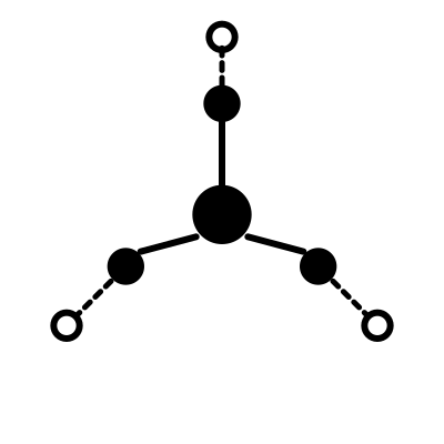 Black and white line drawing of a cat sitting with a curled tail.