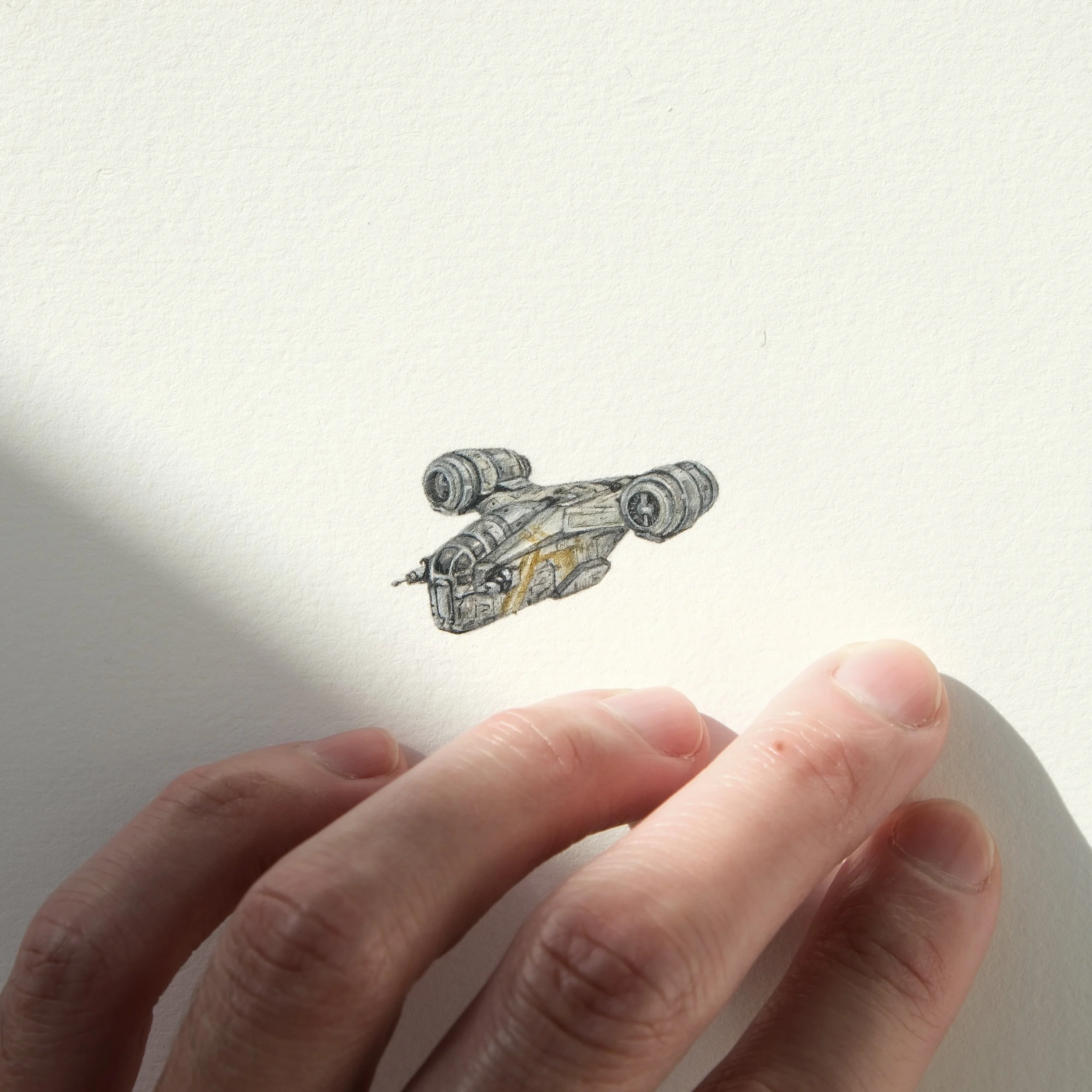 The Razor Crest
H1.7cm x W3.2cm