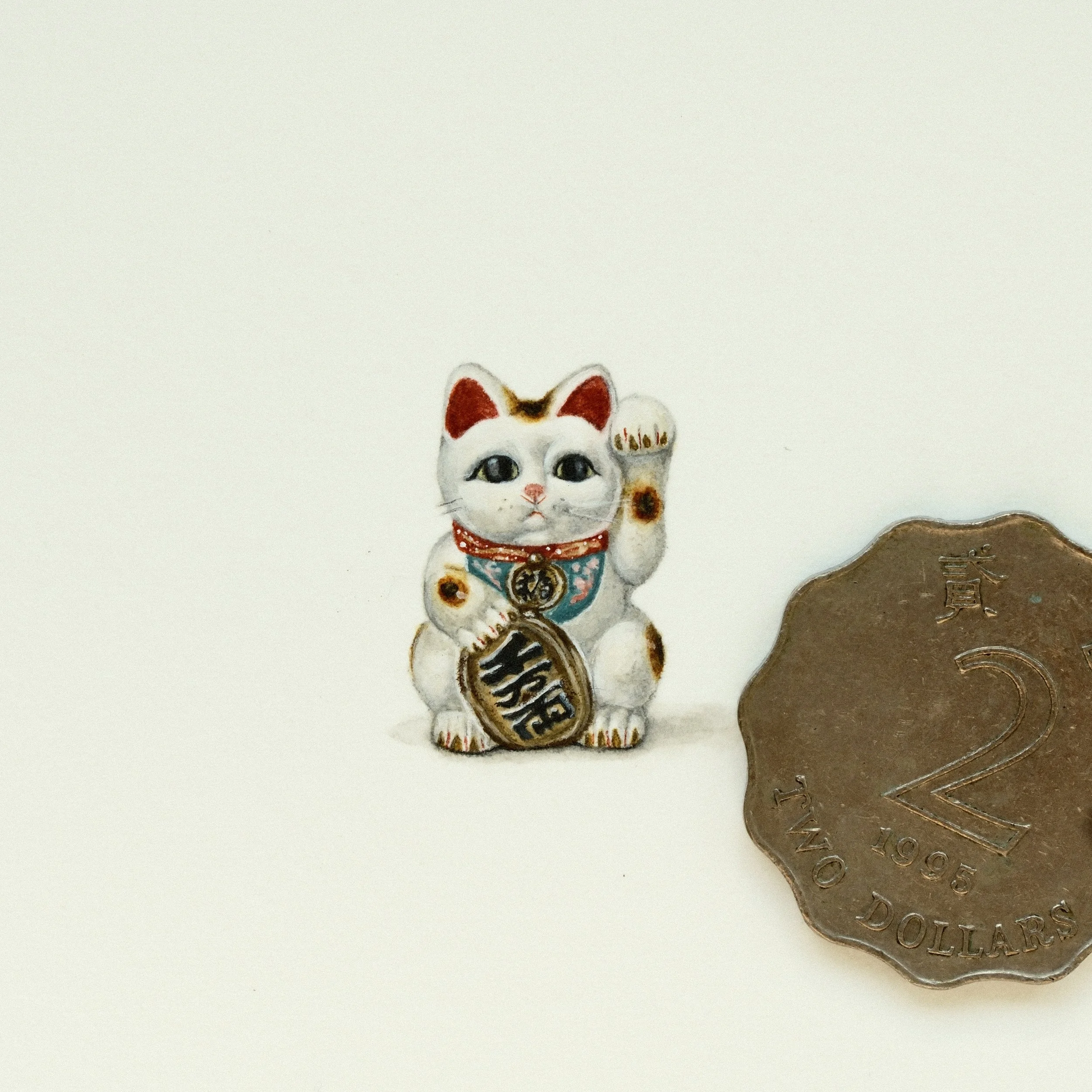 Maneki-neko (sold)
H2.3cm x W1.5cm