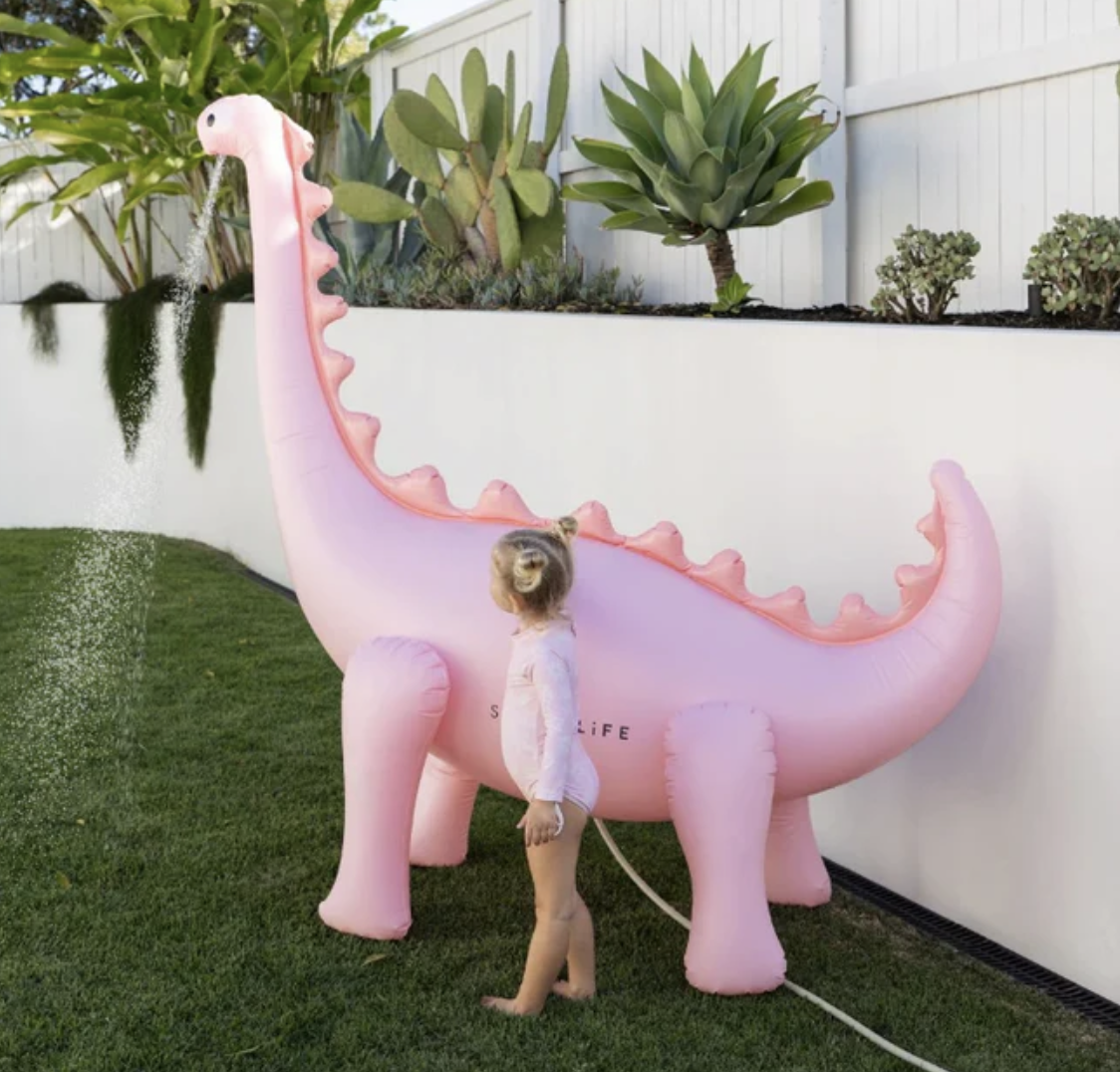Pink Dino Water Sprinkler